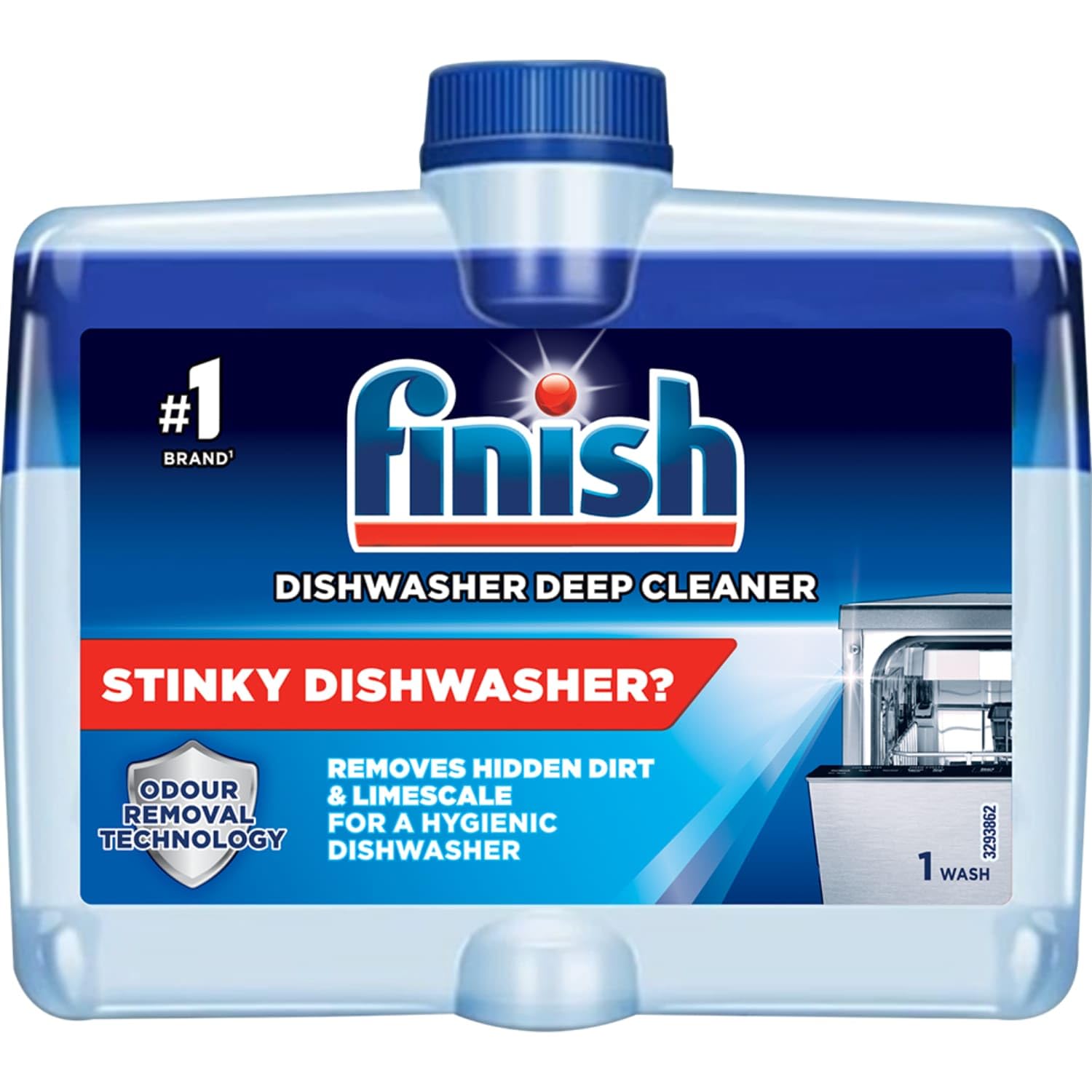 Finish Dishwasher Cleaner - Deep Clean & Odor Neutralizer | 250ml Liquid