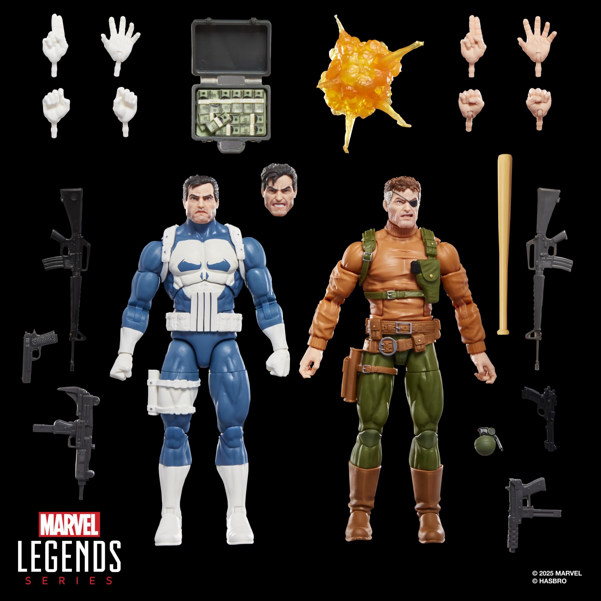 Marvel Press Gamerverse Punisher and Nick Fury Action Figure 2-Pack | 6-inch Scale 9