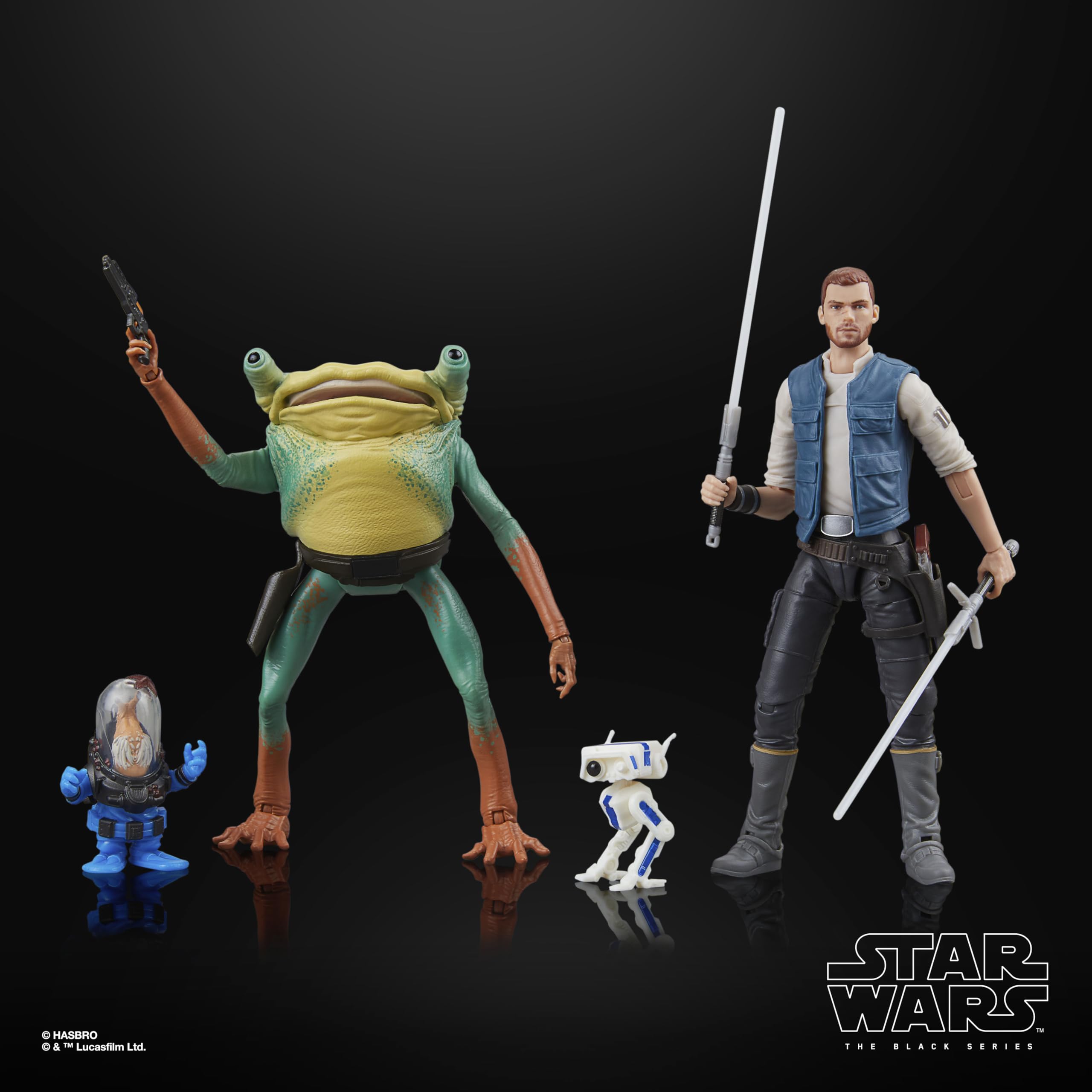 Star Wars Jedi: Survivor - The Black Series Cal Kestis, Turgle & Skoova Stev 6-Inch Action Figure Set 8