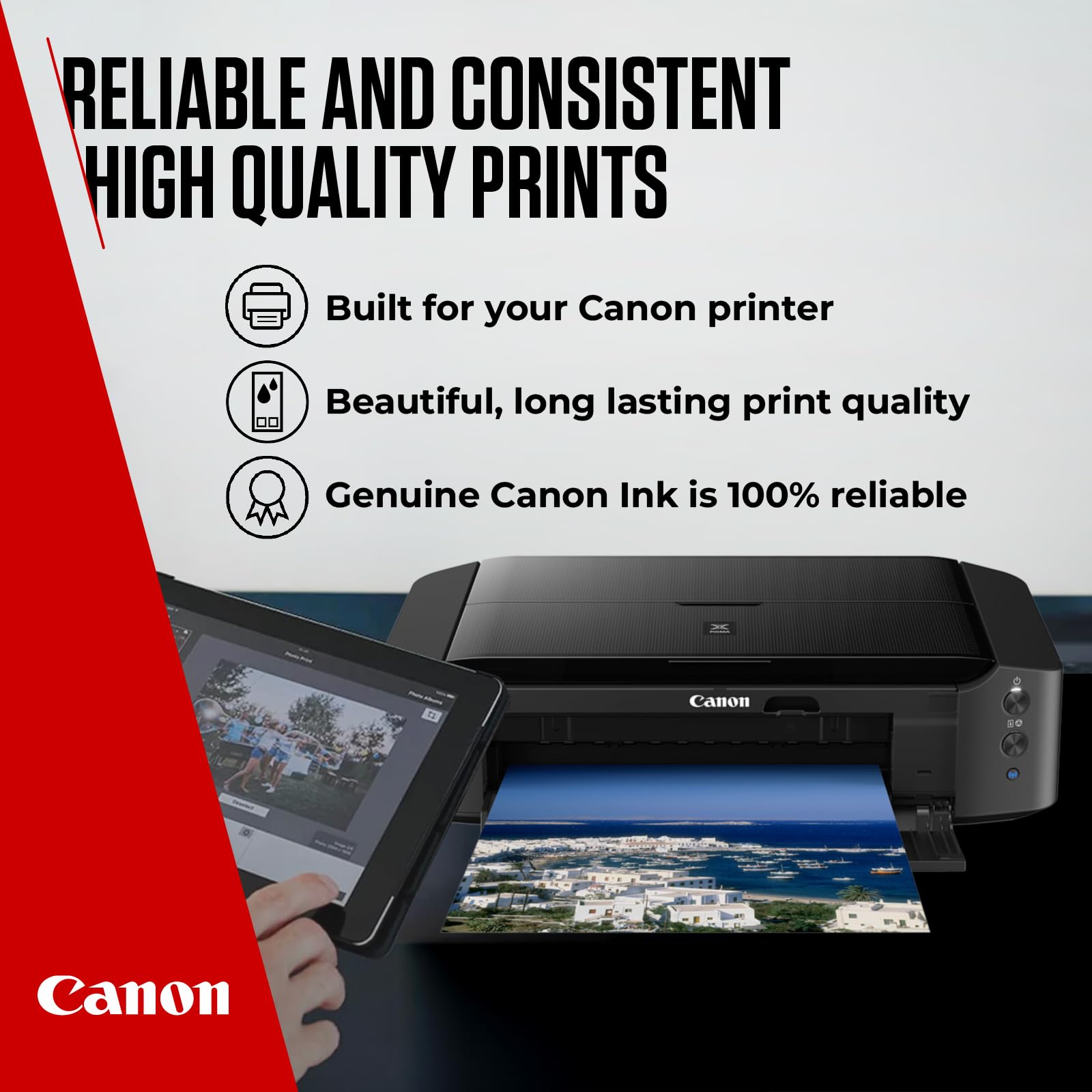 Canon Ink & Paper Multipack - PG-540/CL-541 Genuine Printer Ink Cartridges 2 Pack (1 x Black, 1 x Colour) & 4x6 Photo Paper (50 x Sheets) - Compatible with PIXMA MX, MG & TS 8
