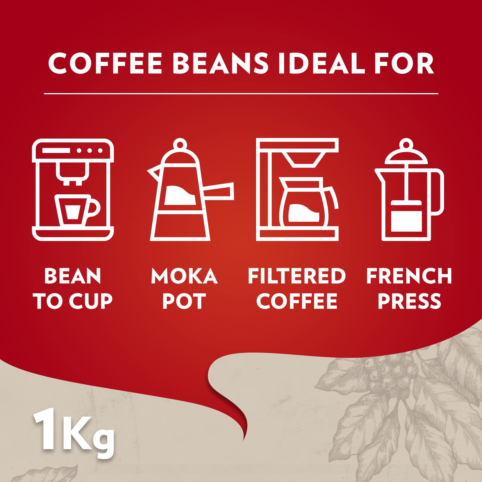 Lavazza Qualità Rossa Whole Coffee Beans - Medium Roast Arabica & Robusta Blend, 1 Kg 7