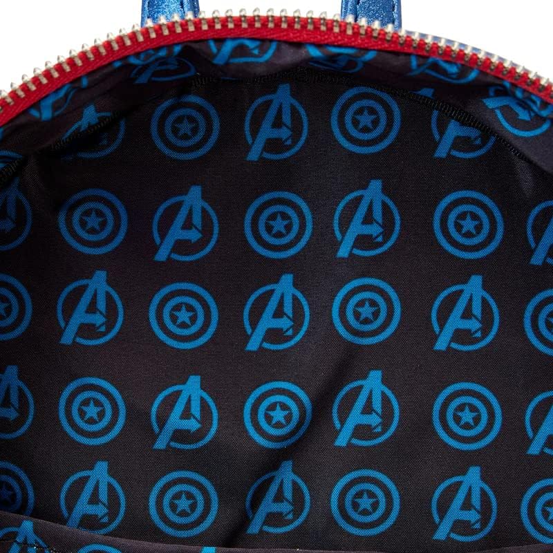 Loungefly Marvel Captain America Metallic Mini Backpack (Style: Cosplay)