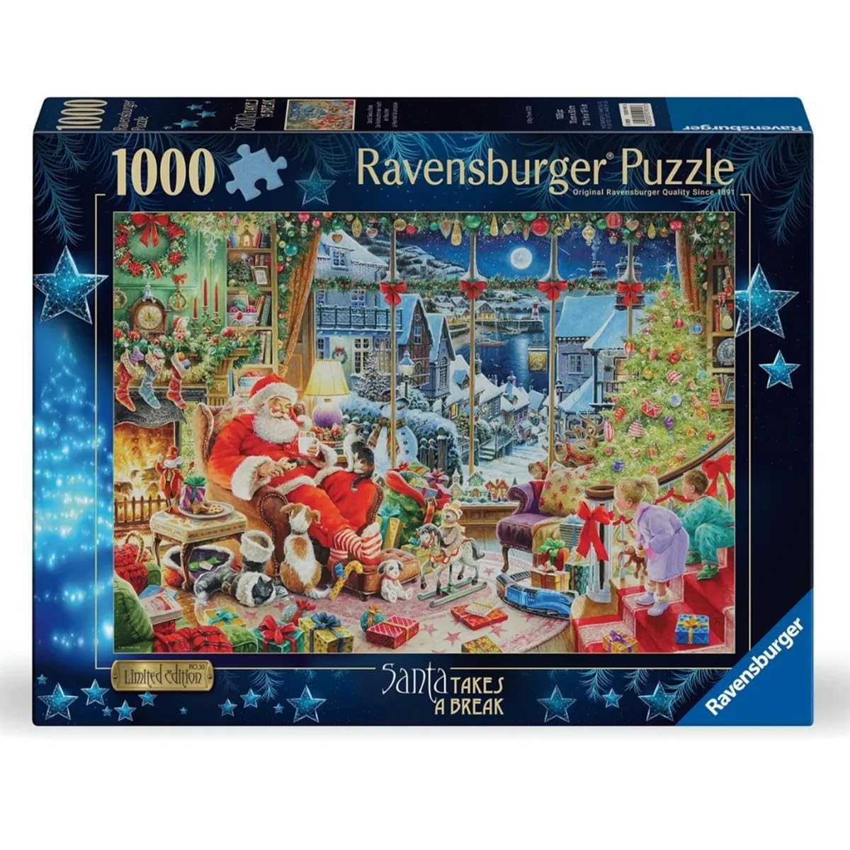 Ravensburger Santa Takes a Break Jigsaw Puzzle - 1000 Pieces 1