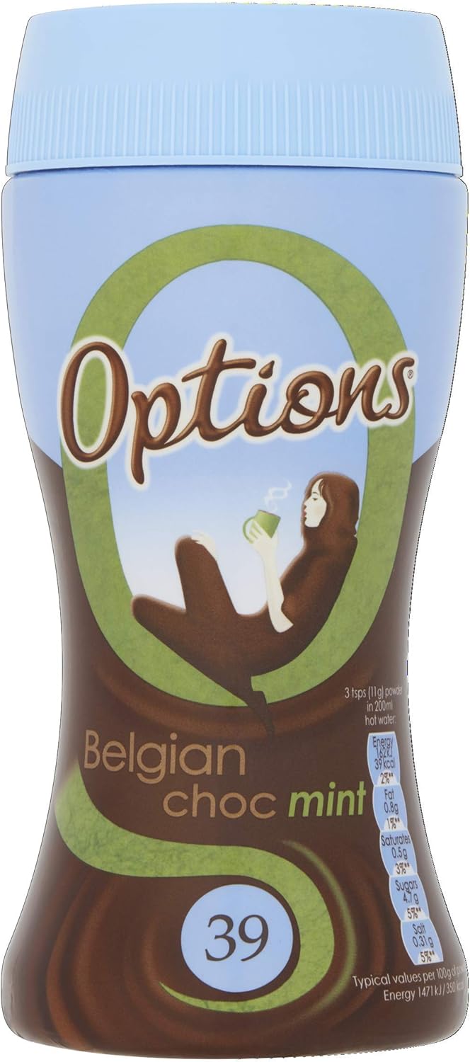 Twinings - Options Mint Hot Chocolate Drink (6 x 220g Jars)