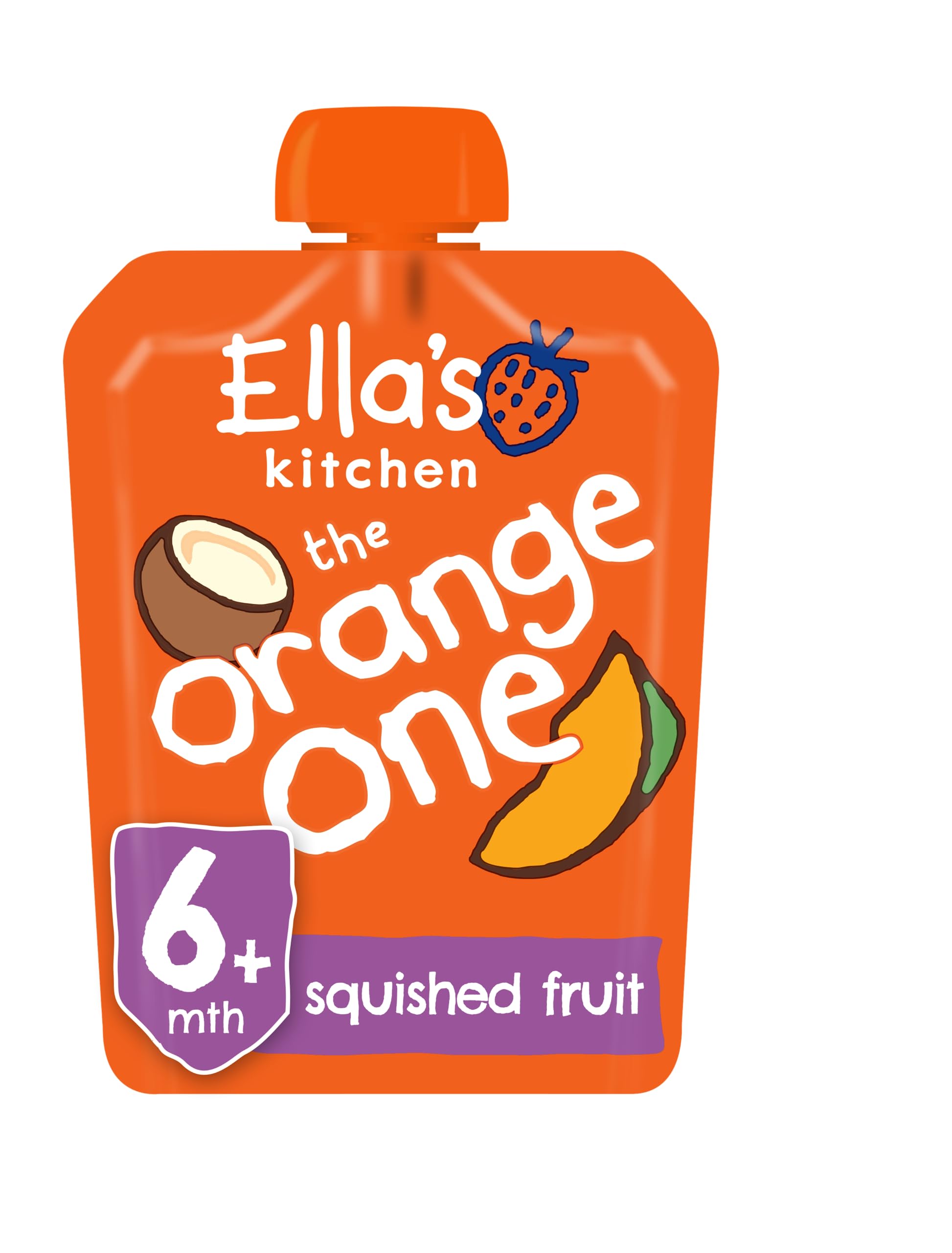 Ella's Kitchen The Orange One Organic Fruit Puree Pouches, 5 x 90g 2
