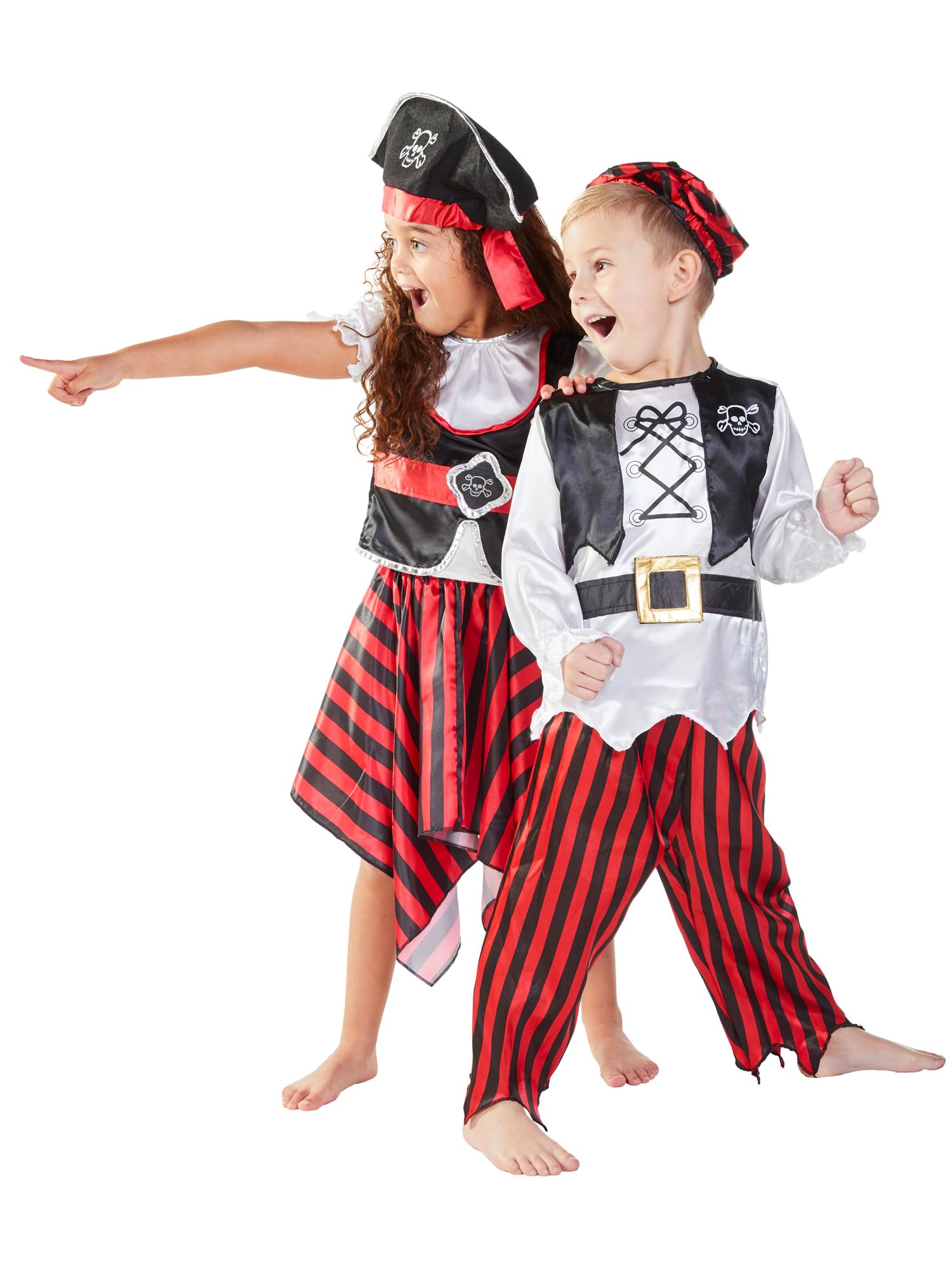 Rubies Raggy Pirate Boy Fancy Dress Costume - 7-8 Years | Polyester | Multi 5