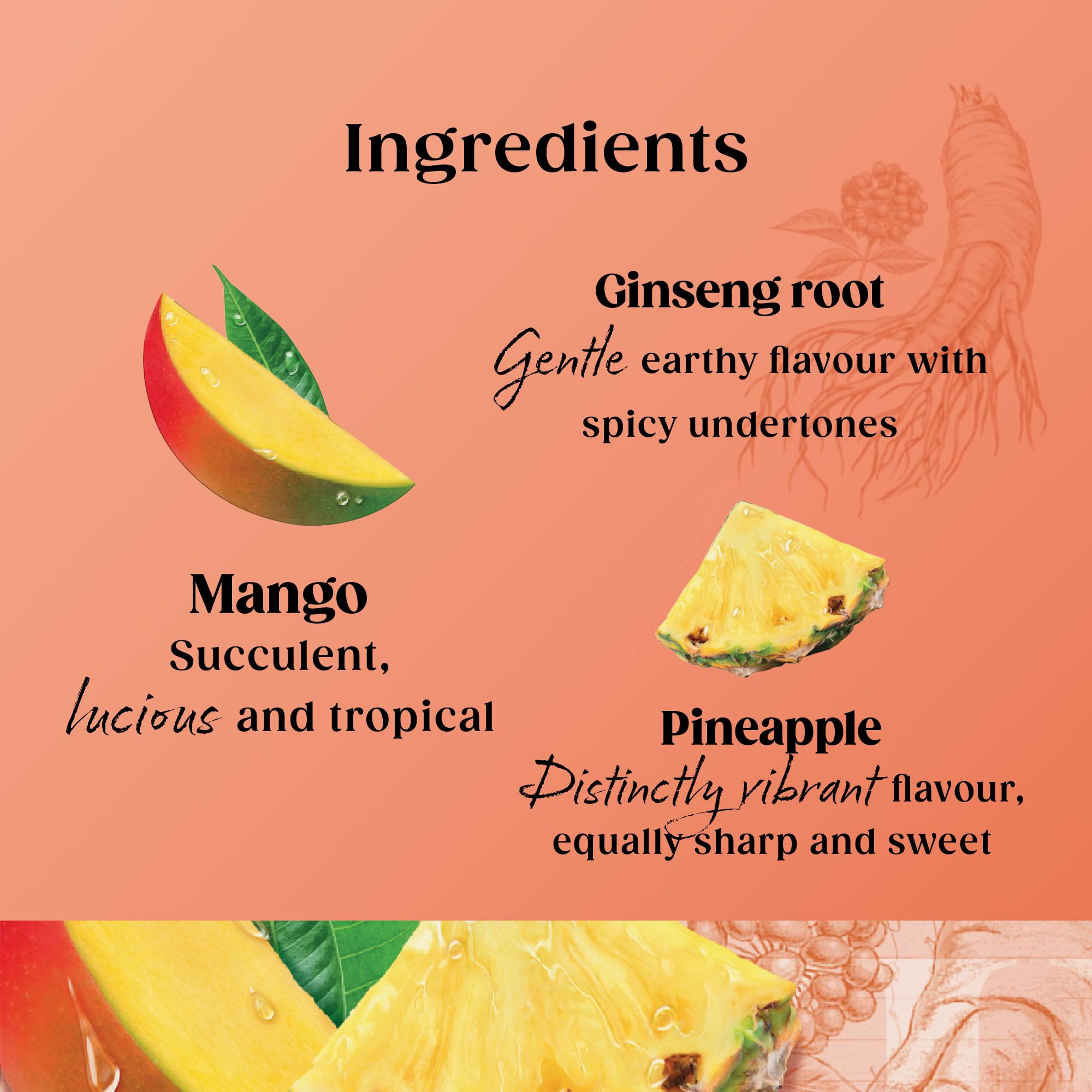 Twinings Superblends Focus Herbal Tea - Mango & Pineapple Infusion with Ginseng & Vitamin B6, 80 Biodegradable Tea Bags 6