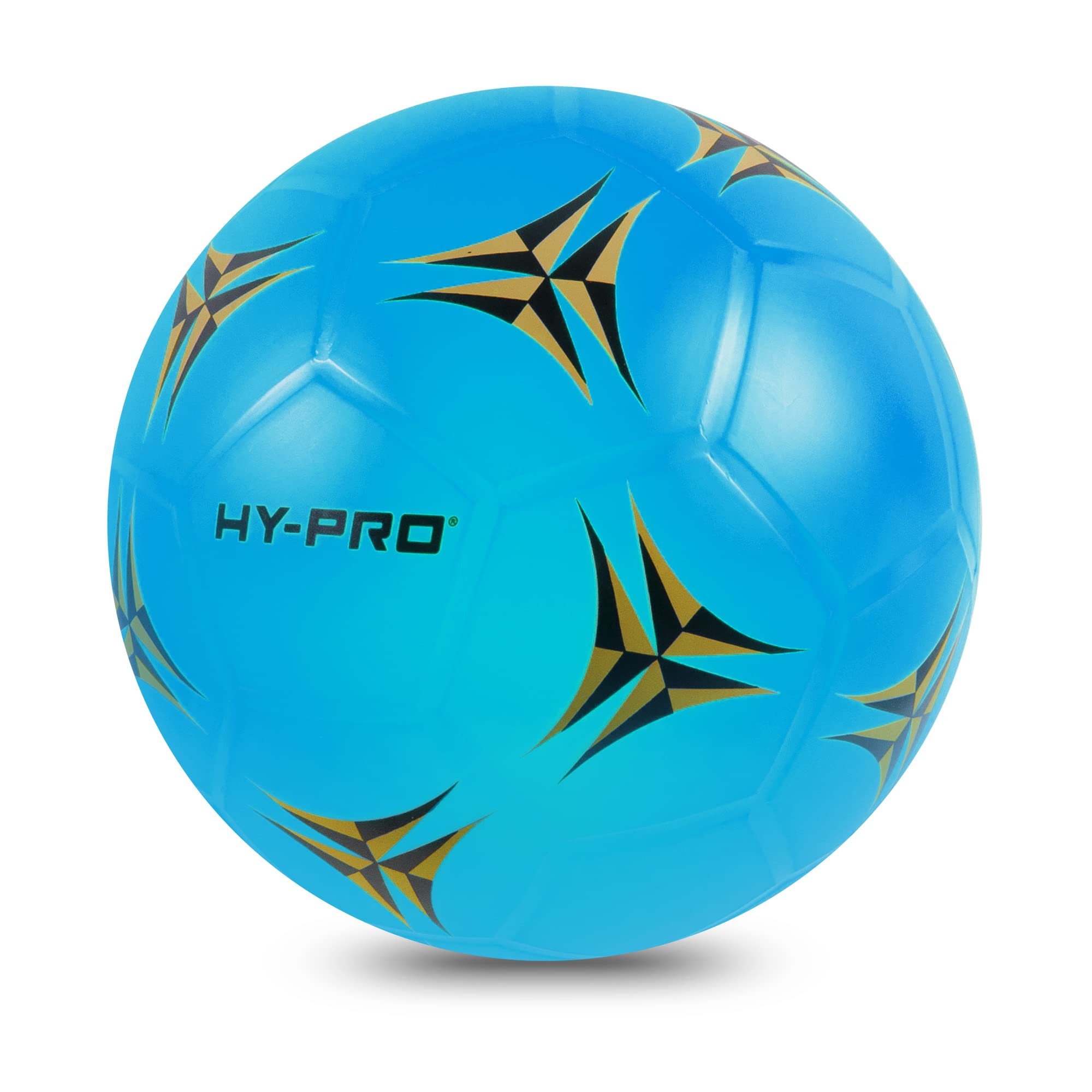Hy-Pro Plastic Football Playground Ball | Size 5 | Blue | For Kids Outdoor Play