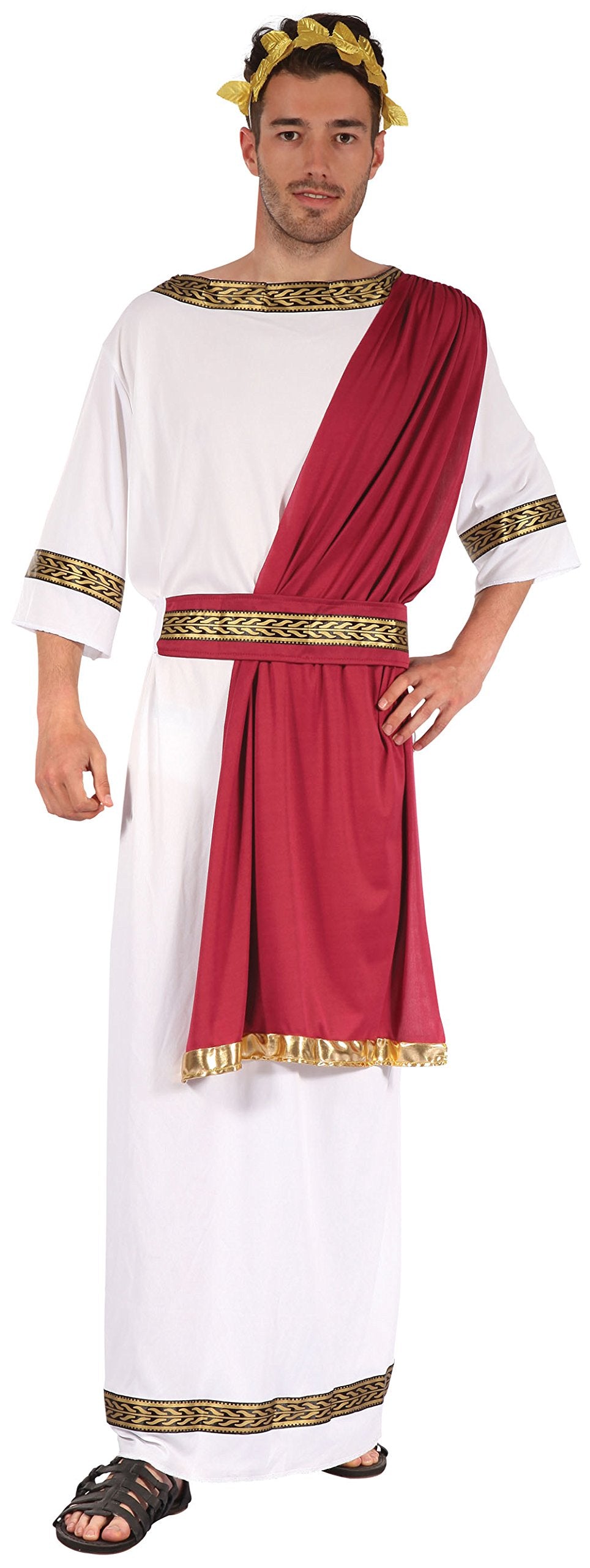 Bristol Novelty Ancient Greek God Costume Set - Toga, Headband, Belt | One Size 4