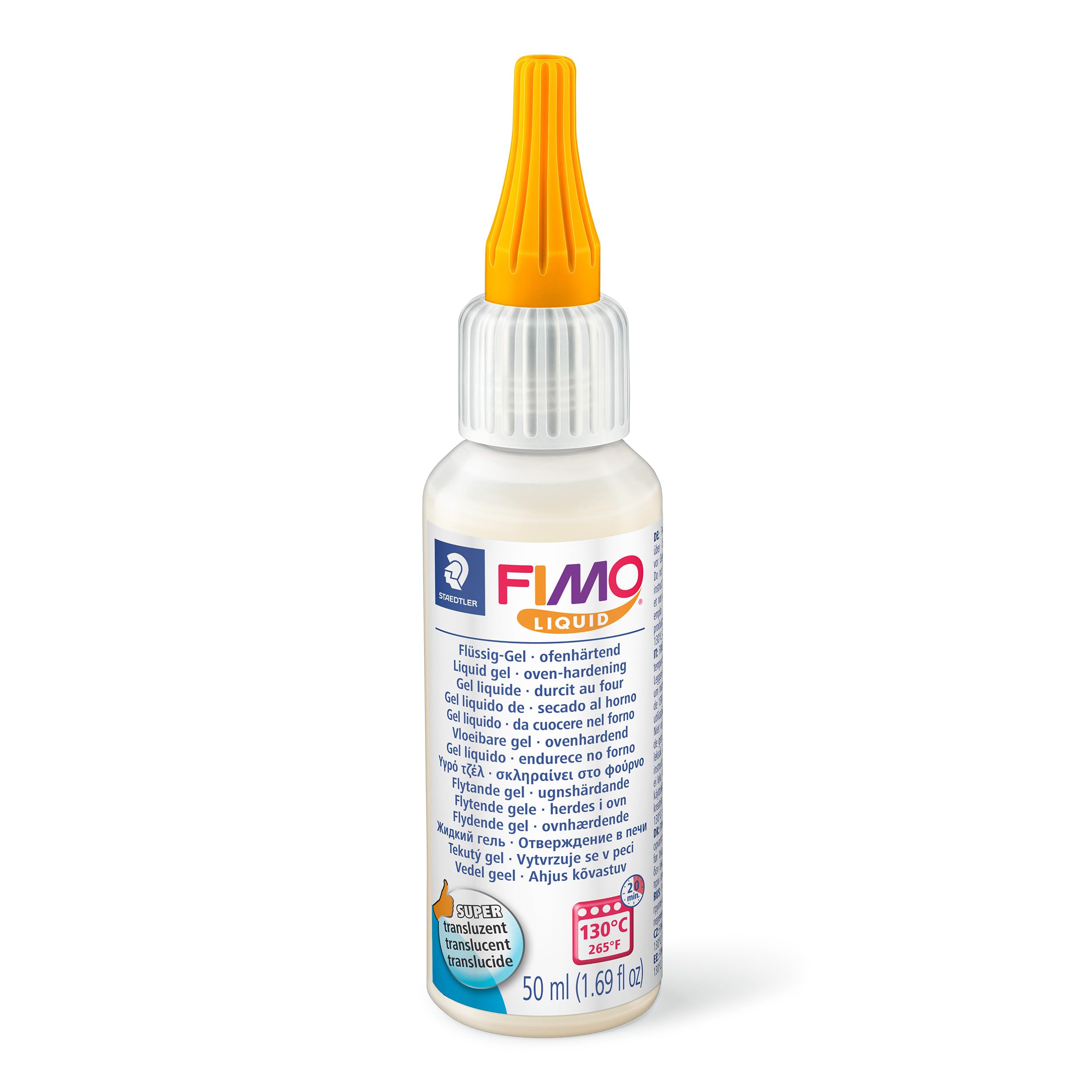 STAEDTLER FIMO Liquid Oven-Hardening Decorating Gel - Translucent, Flexible Finish | 50ml