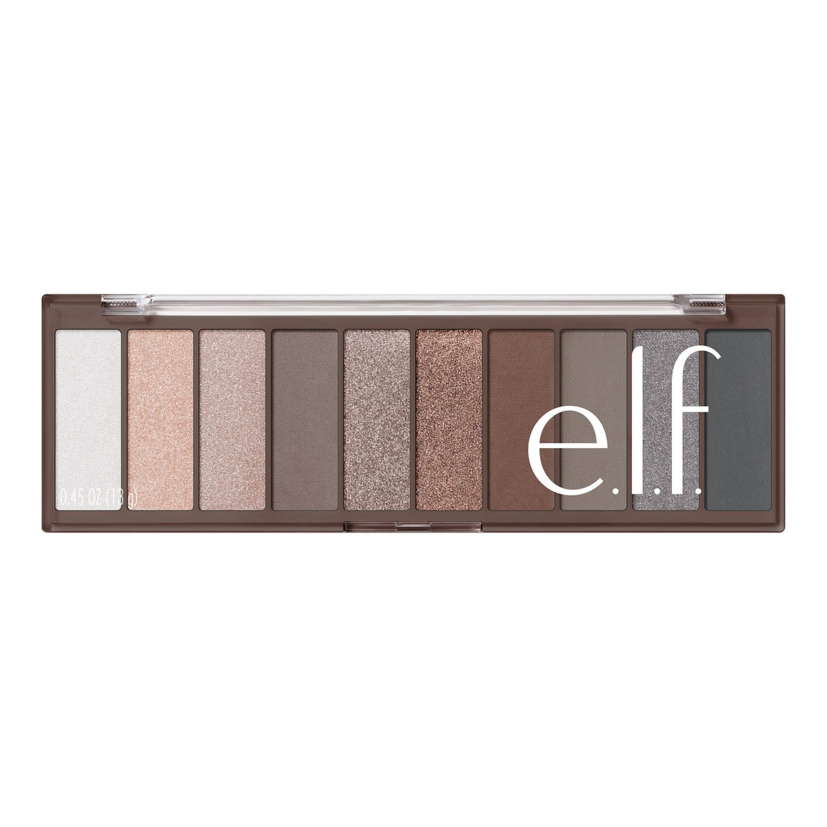 e.l.f. Perfect 10 Eyeshadow Palette - 10 Ultra-Pigmented Nude Shades, Blendable Powder Formula, Vegan & Cruelty-Free