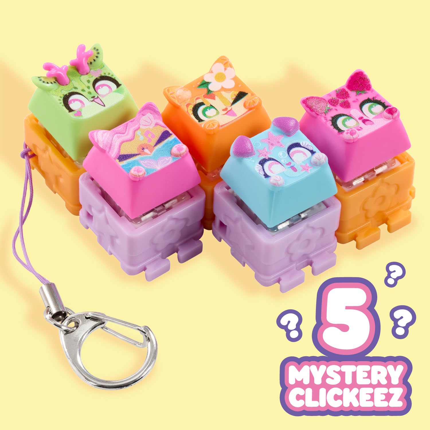 Clickeez Clickeez Multipack - Series 2 | 5 Clickable Keyboard Collectibles 3