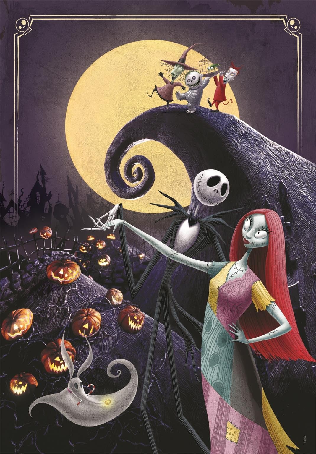 Clementoni 1000-Piece Disney The Nightmare Before Christmas Puzzle - 70x50 cm, Made in Italy 2