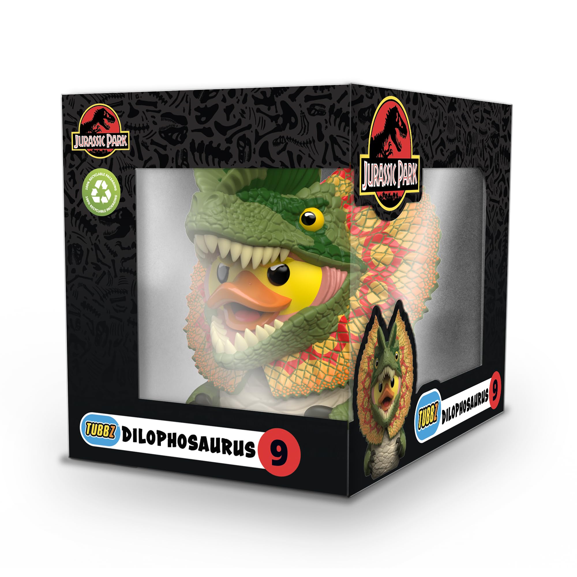 TUBBZ Boxed Edition: Jurassic World Rebirth - Dilophosaurus Rubber Duck Vinyl Figure 8