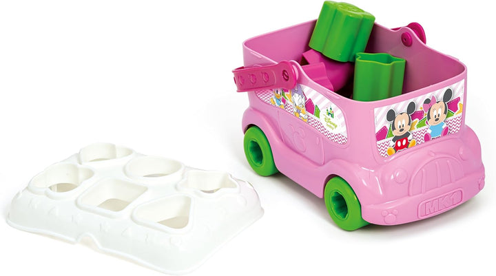 Clementoni 14933 Baby Minnie Shape Sorter Bus - Educational Shape & Color Recognition Toy for Ages 3+