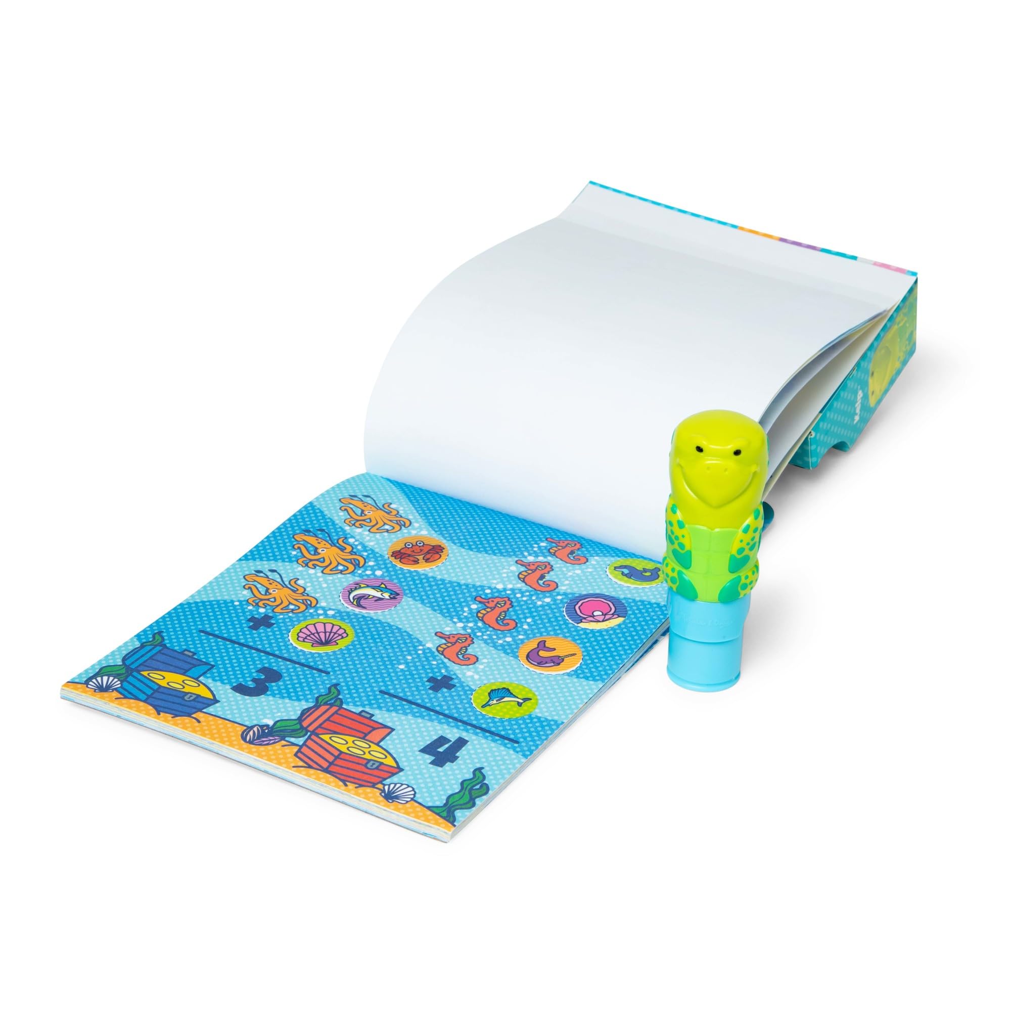 Melissa & Doug Sticker WOW! Sea Turtle Bundle with Kelp Stamper and 500 Stickers 4