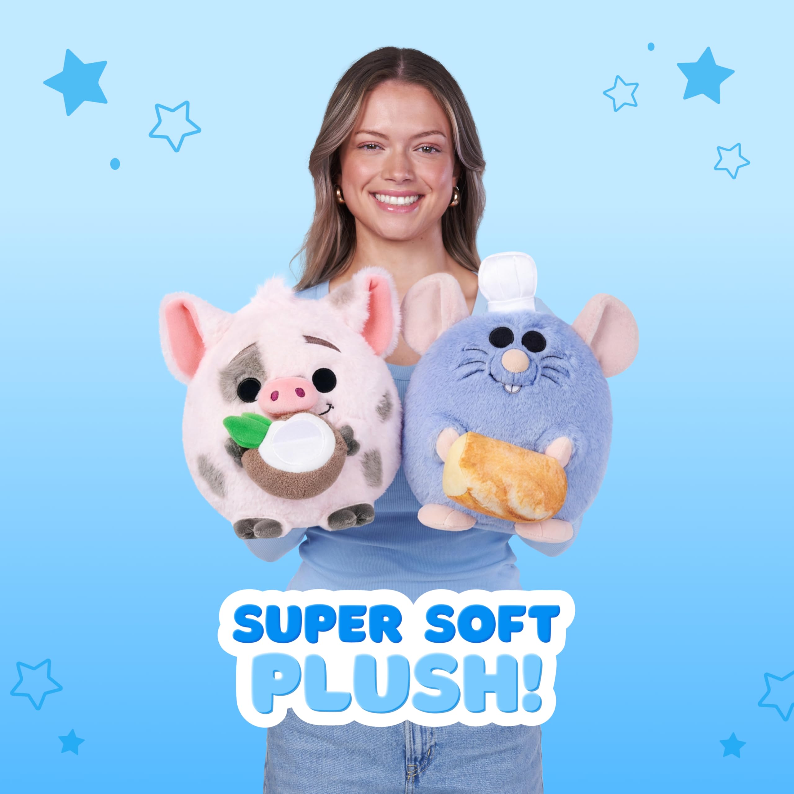 Snackles Disney Pua & Coconut 8-Inch Ultra-Soft Plush Toy by ZURU 8