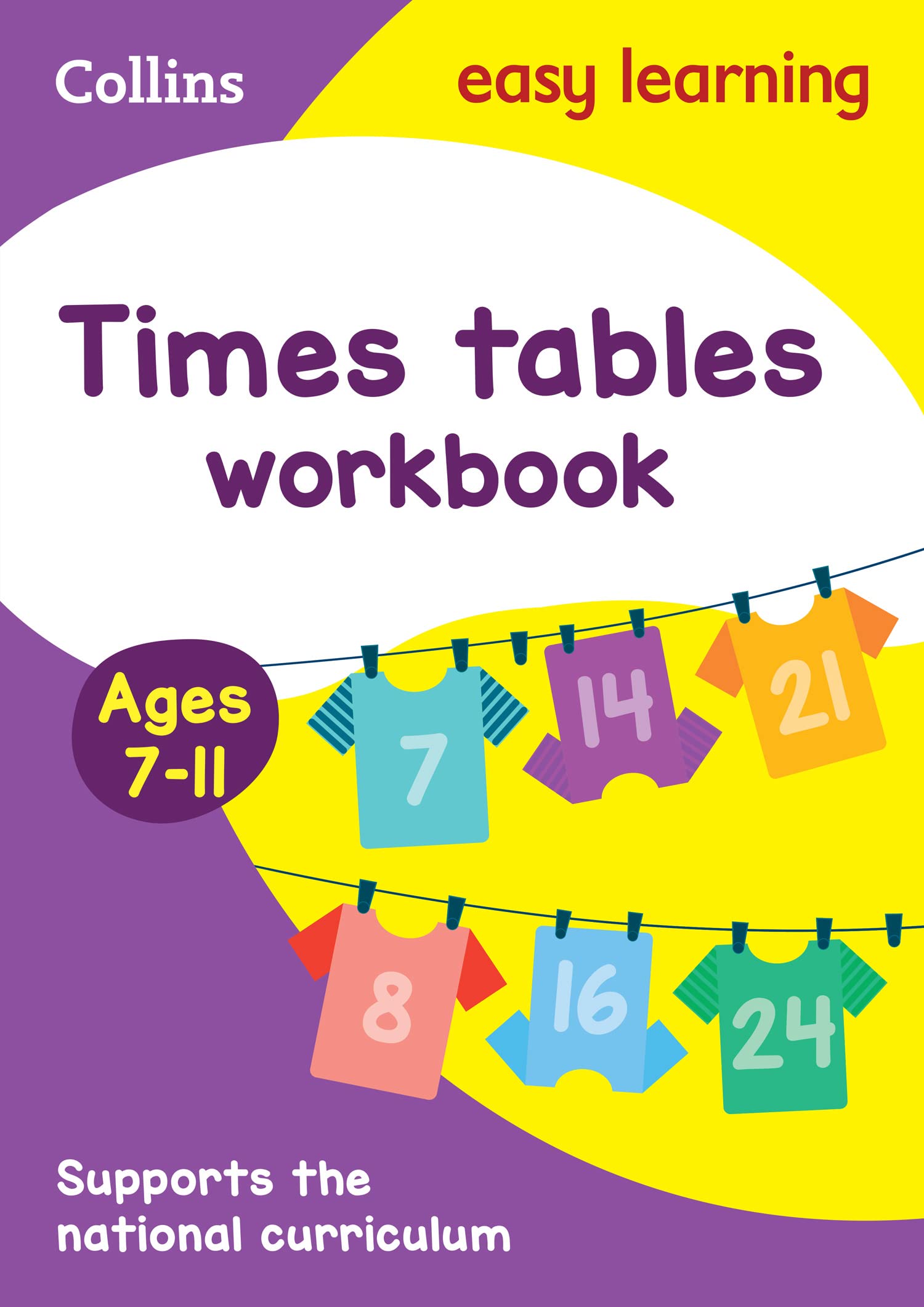 Collins Times Tables Workbook Ages 7-11 | KS2 Arithmetic Practice | Revised Edition