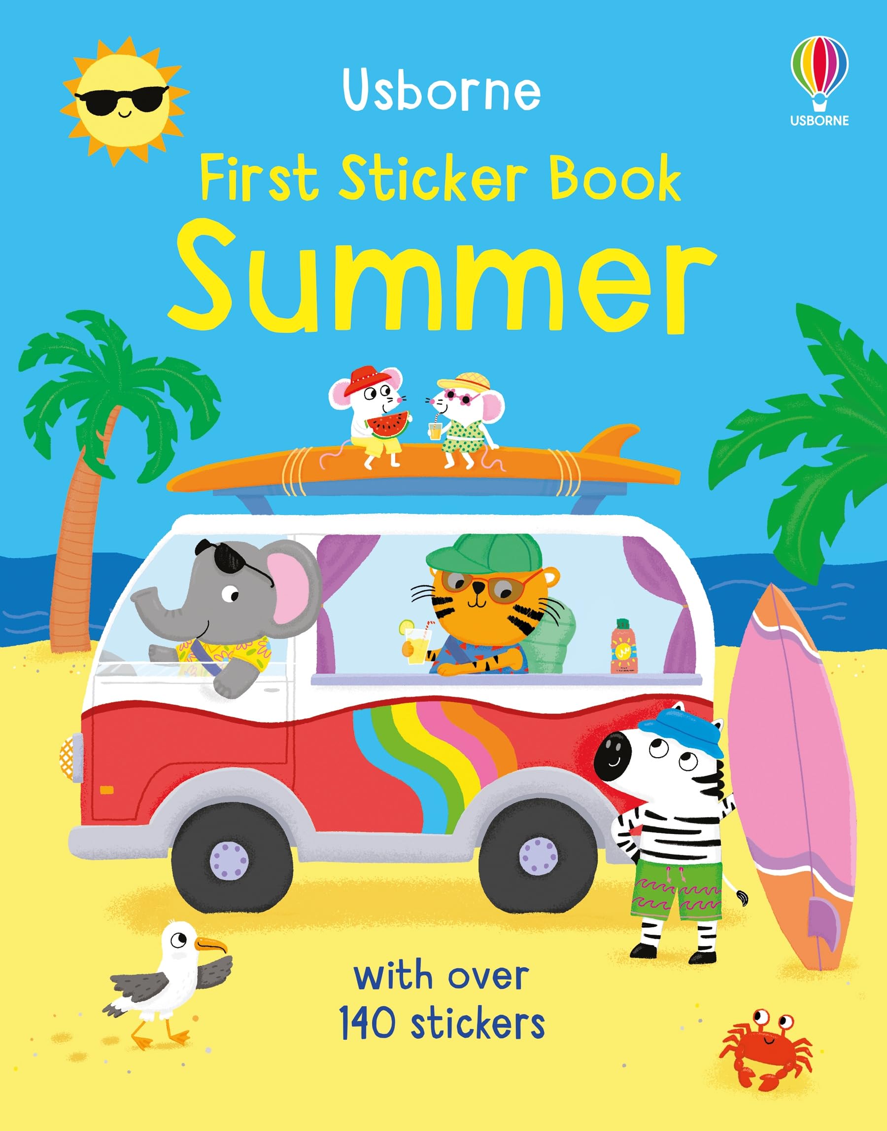 Usborne First Sticker Book Summer - Interactive Activity Book with Animal Friends | Ages 3-6 | 32 Pages