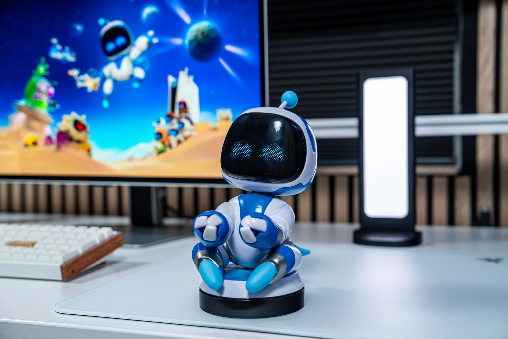 Cableguys Astro Bot Controller Holder & Phone Stand | 8.5 Inches Tall | Multicolored Plastic