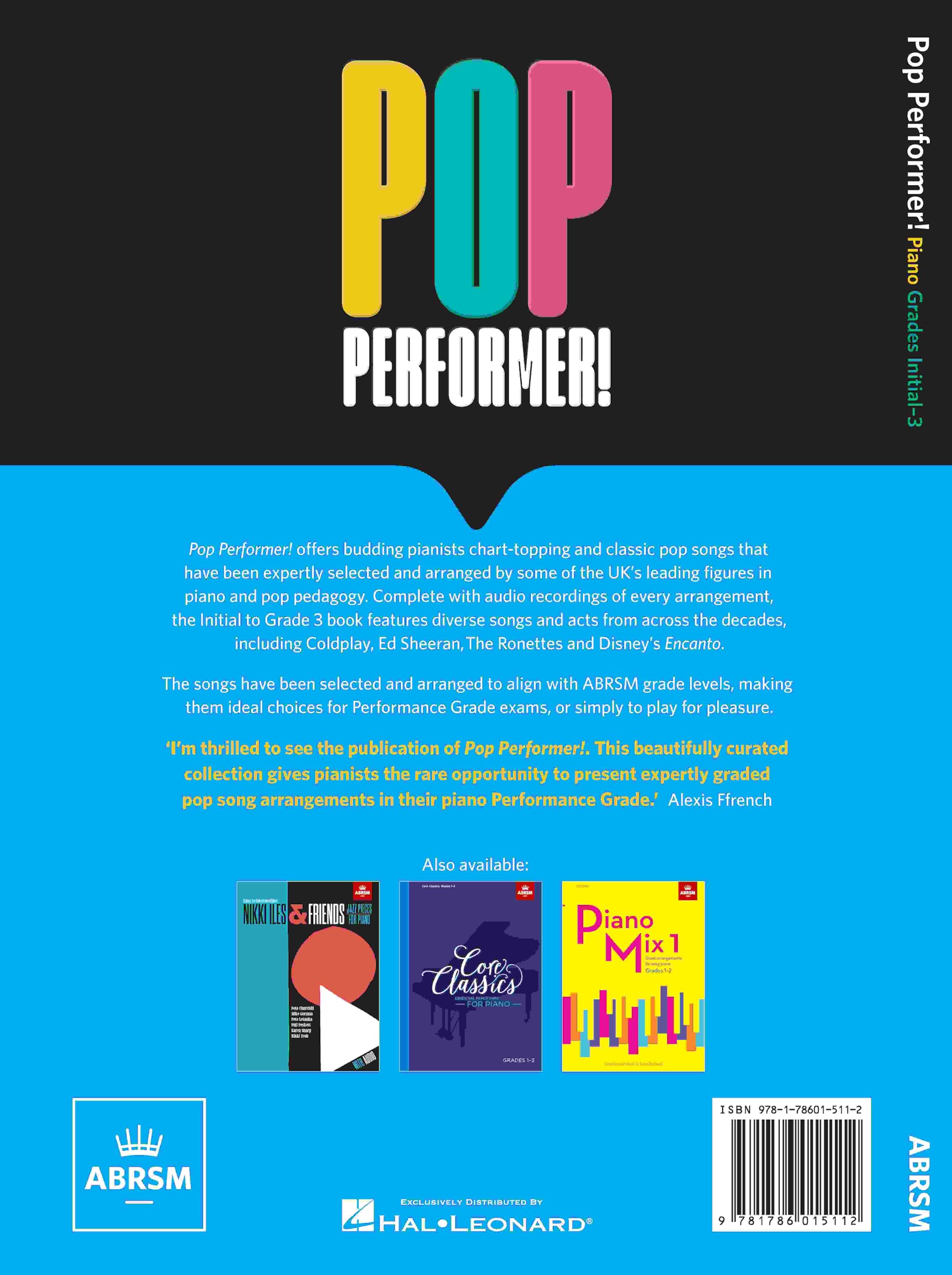ABRSM Pop Performer! Piano - Initial-Grade 3 Sheet Music | Various Authors | English 2