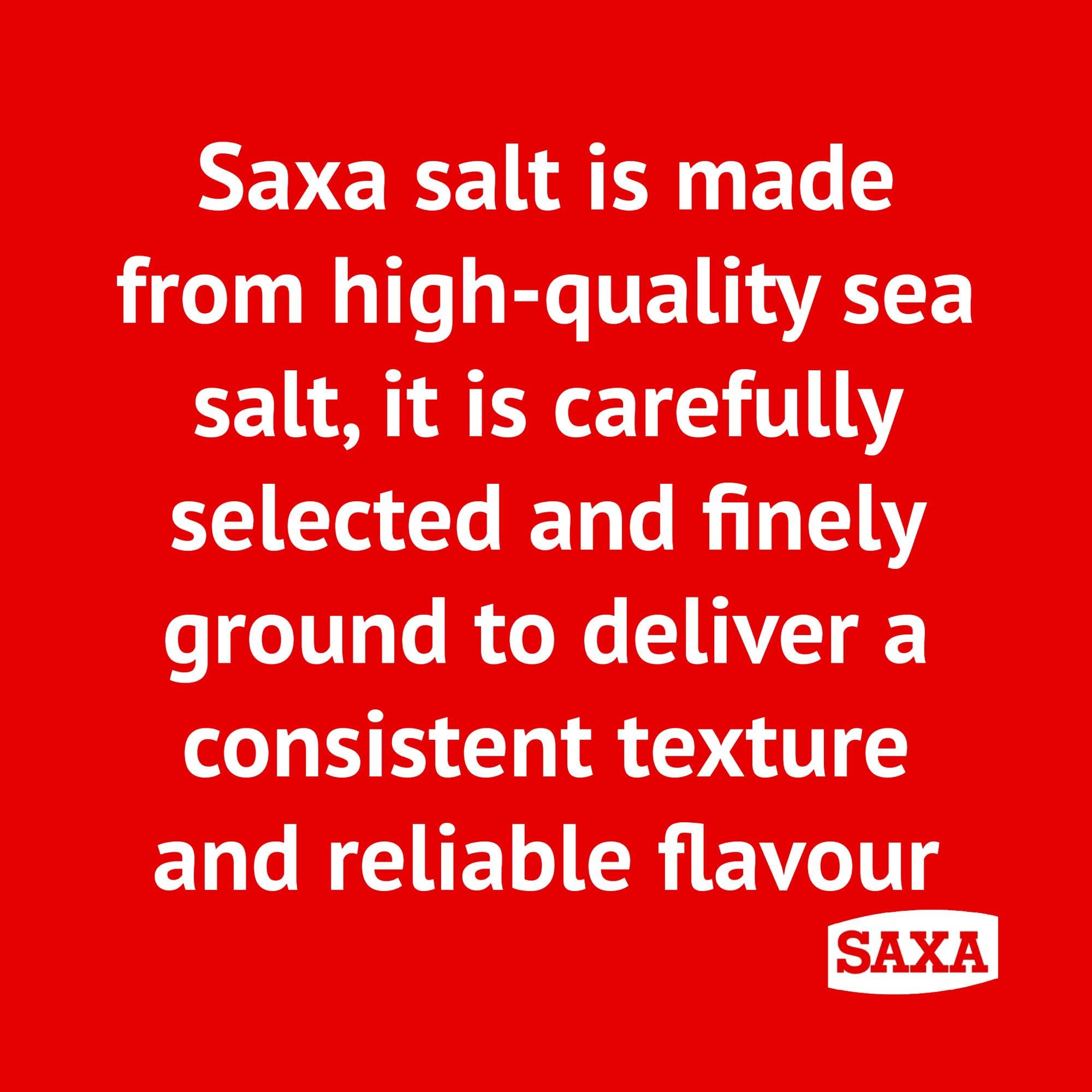Saxa Fine Table Salt - Versatile Seasoning for Table & Cooking | 750g Drum 4