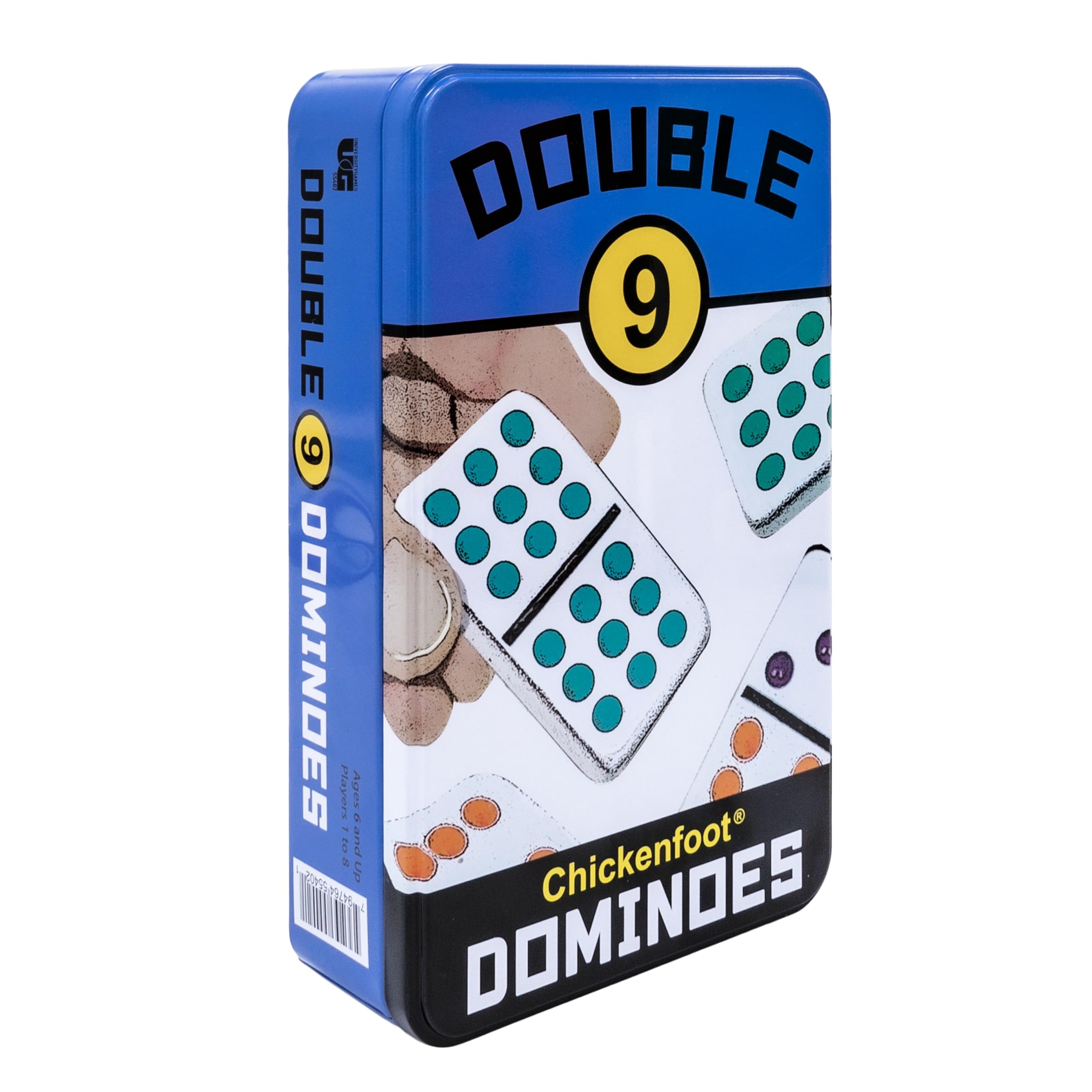 Front Porch Classics Double 9 Dominoes in a Tin 1