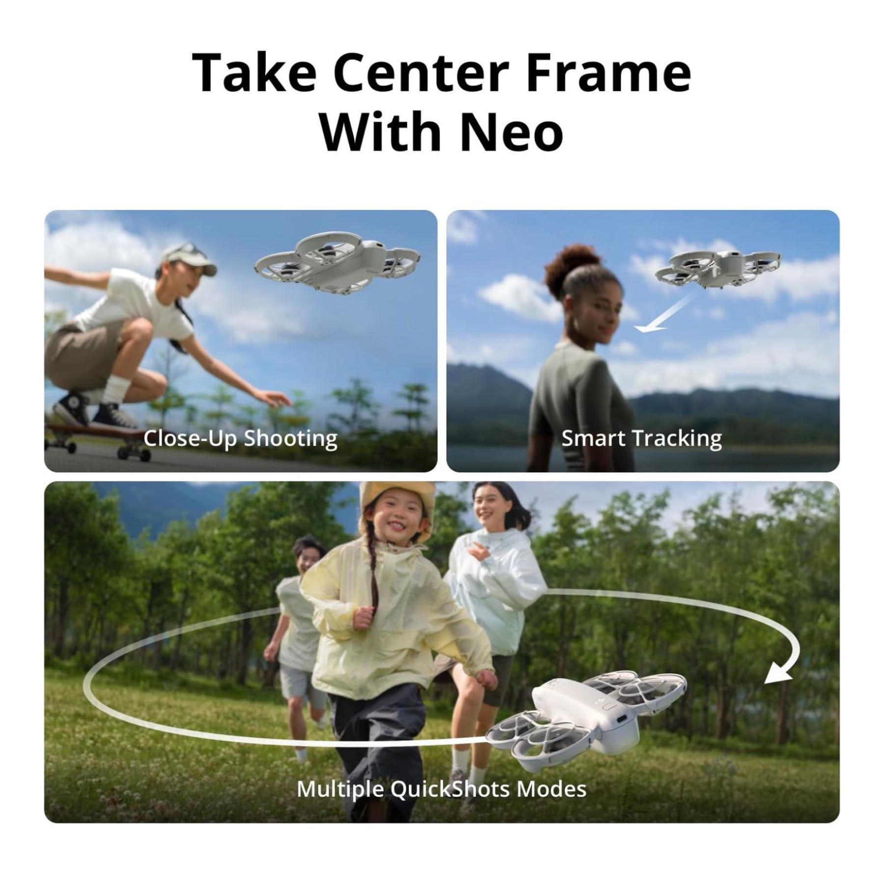 DJI Neo 4K UHD Camera Drone with Palm Takeoff, Subject Tracking, and Built-In Propeller Guard (Grey) [Drone] 9