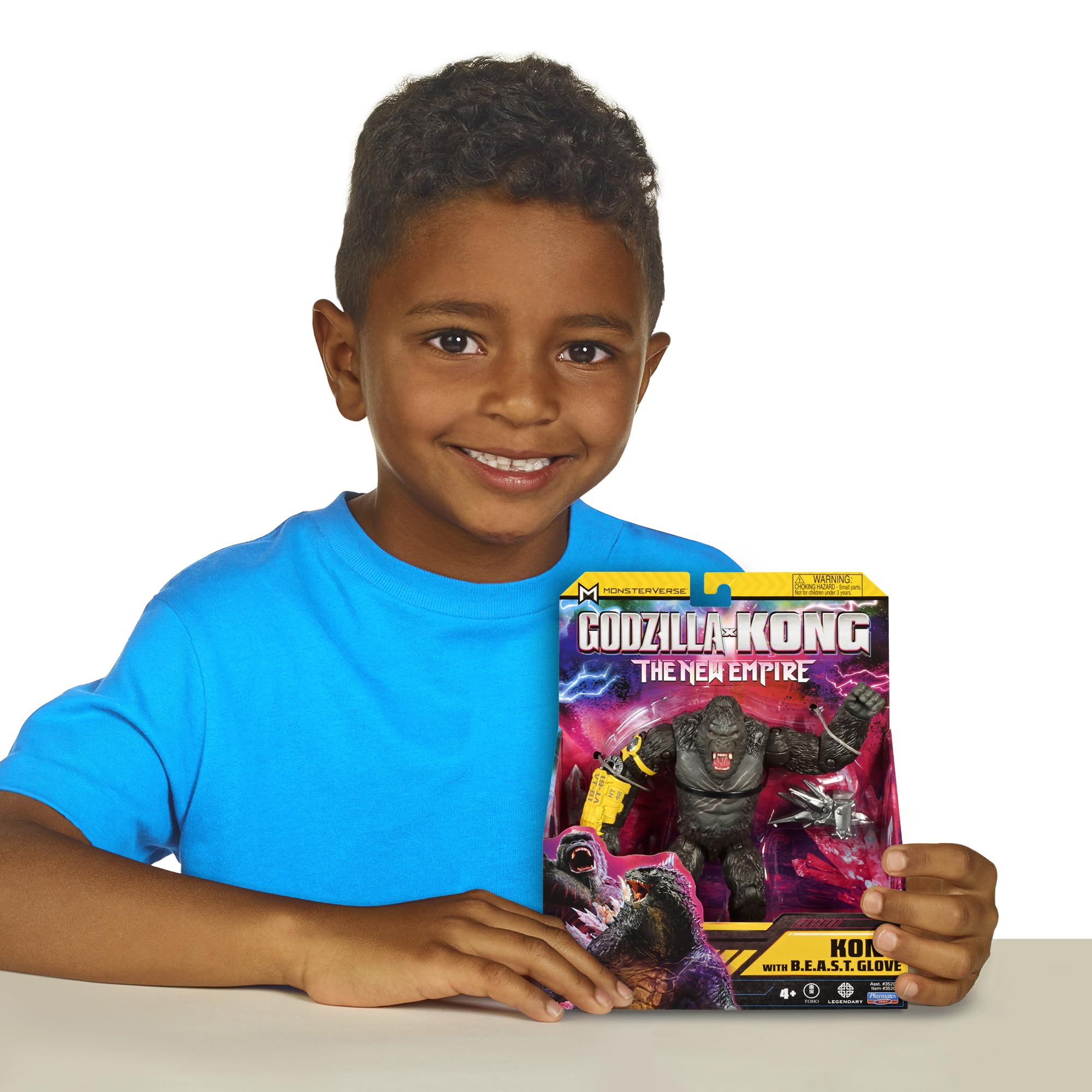 MonsterVerse Kong Action Figure - 6-Inch, B.E.A.S.T. Glove Accessory | Ages 4+ 3