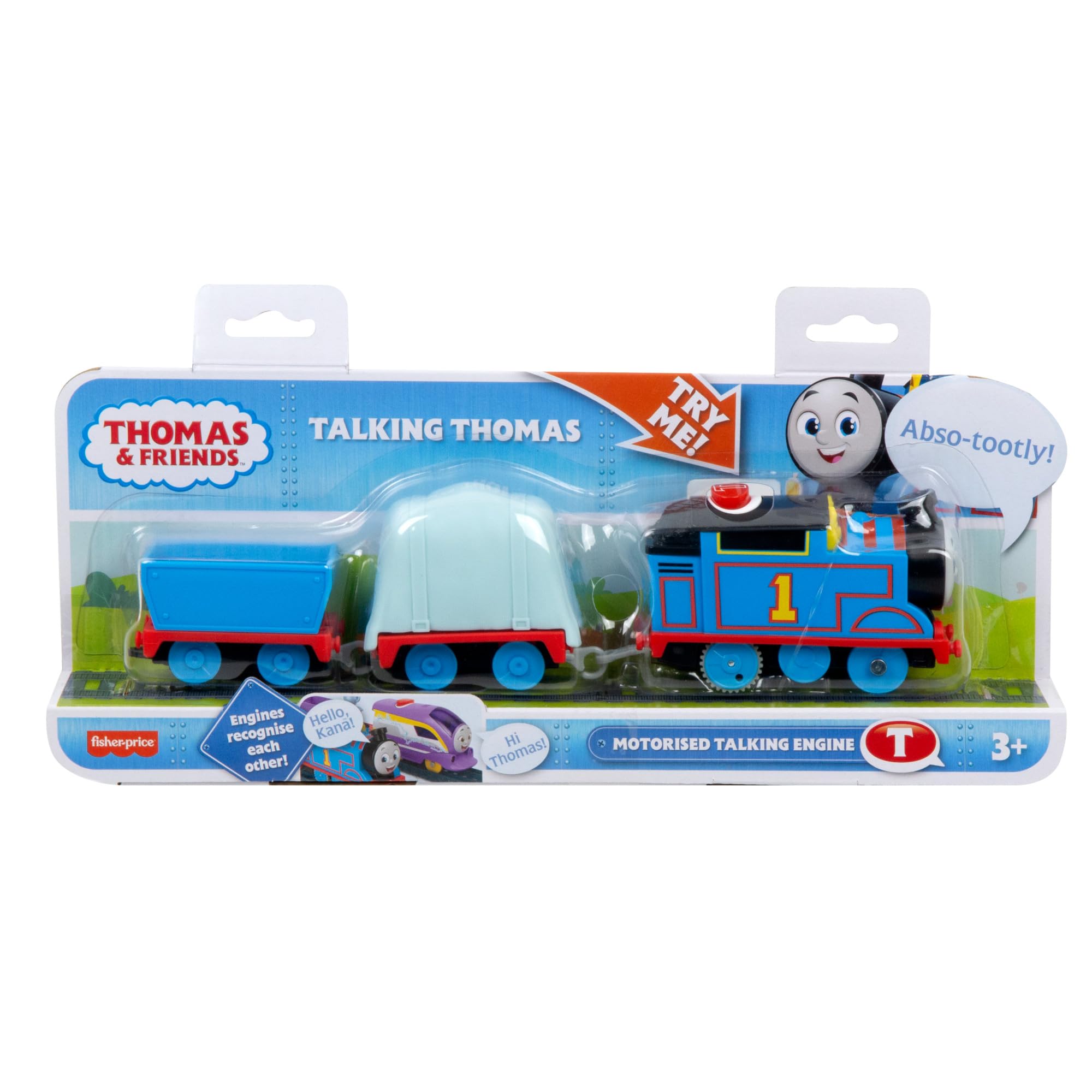 THOMAS & FRIENDS Motorized Talking Thomas Engine with Sounds Phrases & Cargo | Ages 3+ | HWH17 6