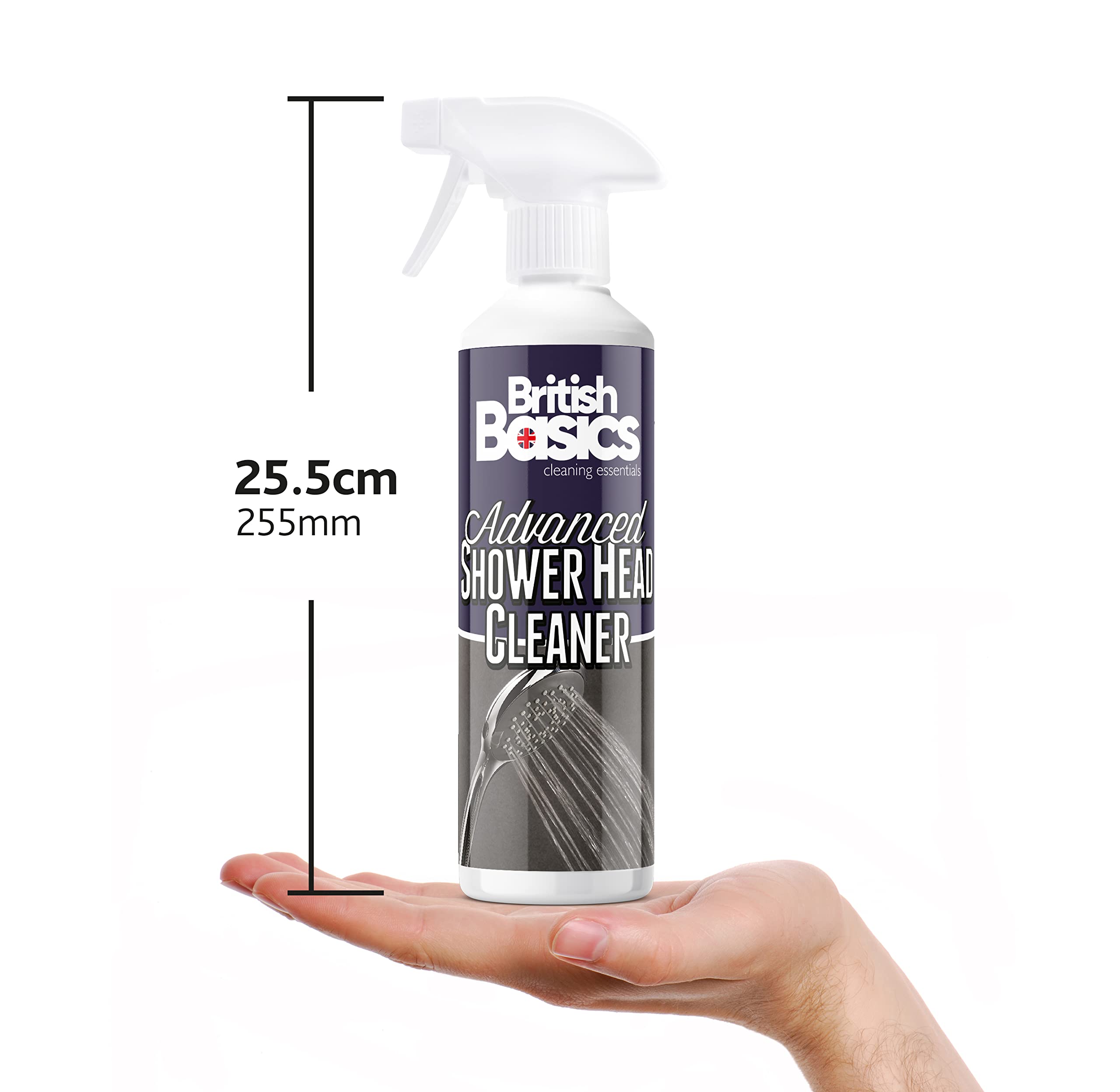 BritishBasics Shower Head Cleaner & Descaler - 500ml | Unclogs Nozzles | Removes Limescale 3