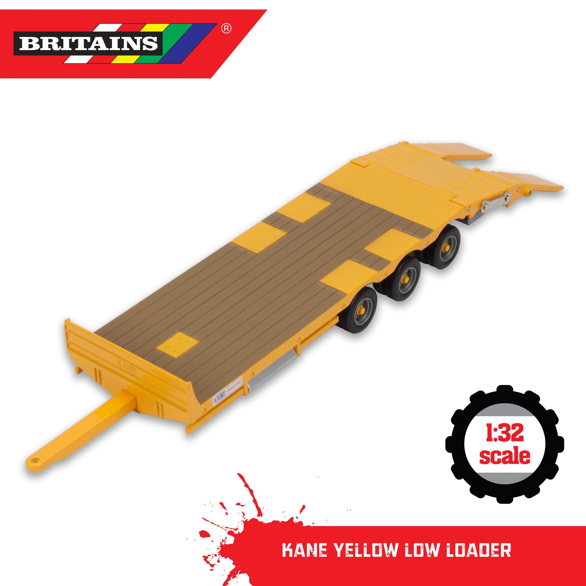 Britains Kane LLTM Low Loader - 1:32 Scale Collectable Farm Trailer Toy