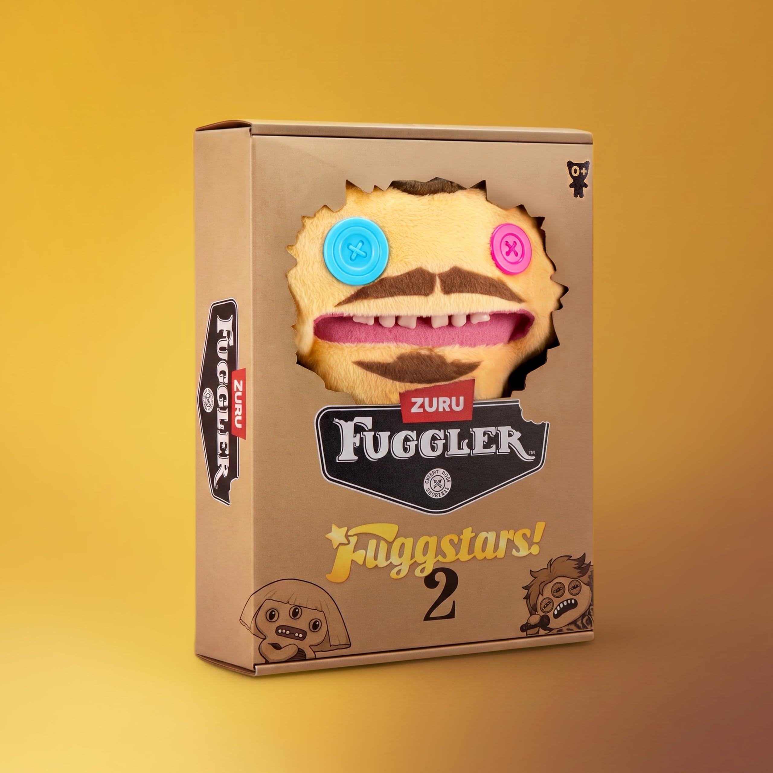 Fuggler Mr.Fug Soft Doll - 9 Inch Collectible Plush Toy with Human-Like Teeth