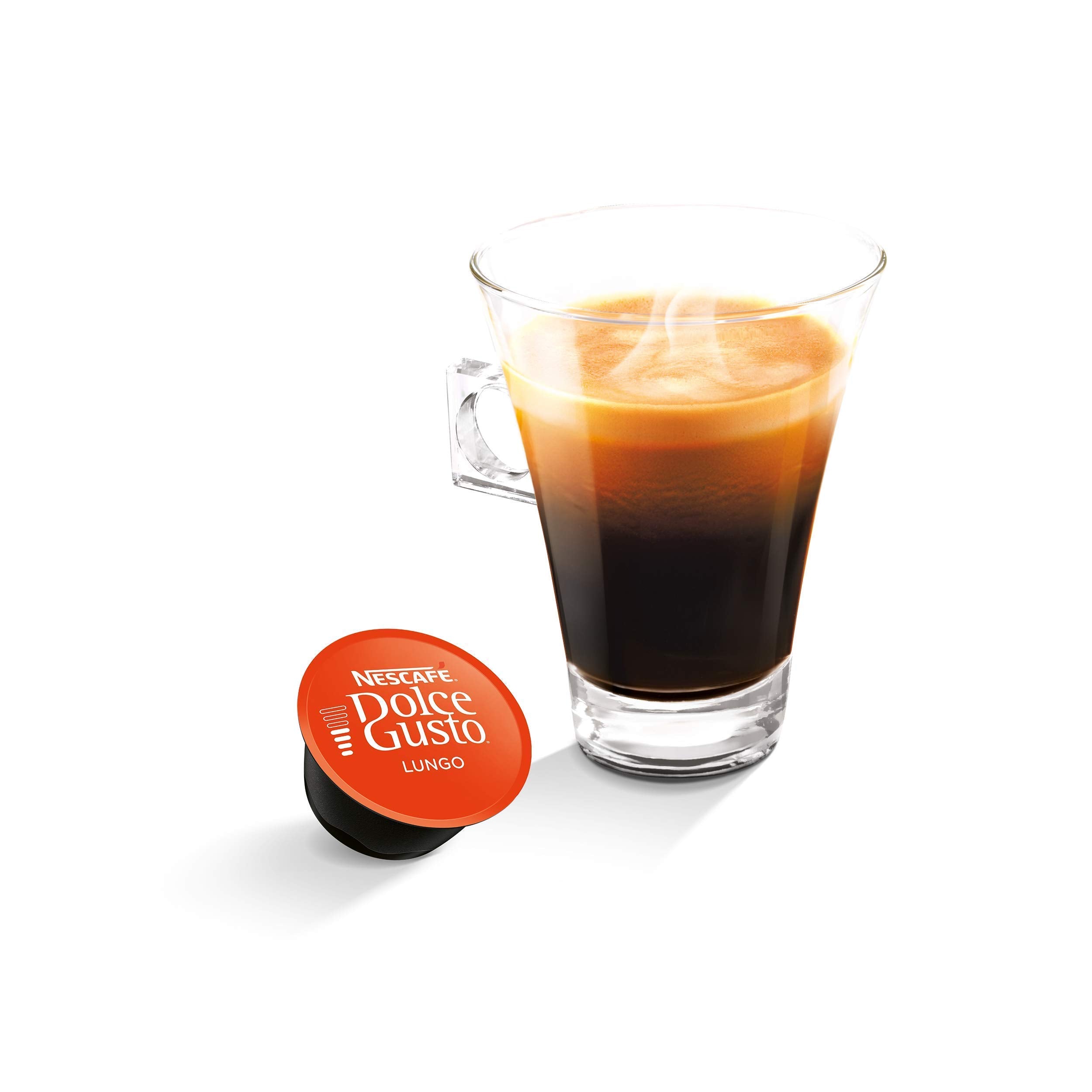 NESCAFÉ Dolce Gusto Lungo Coffee Pods - Intensity 6, 48 Capsules Total (3 x 16-Count Packs) 3