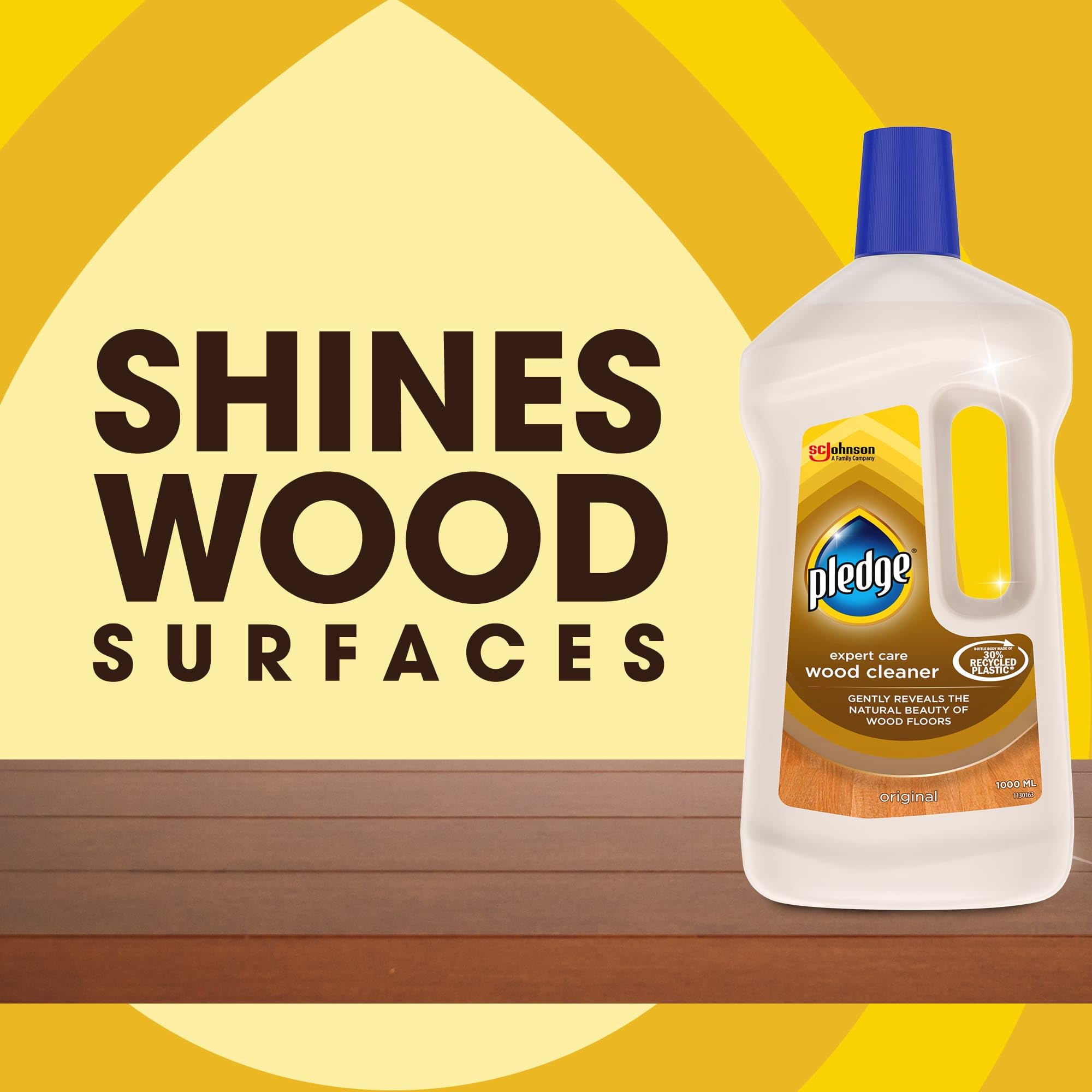 Pledge Expert Care Wood Floor Cleaner Original - Oil-Free Formula | 1L Liquid 2