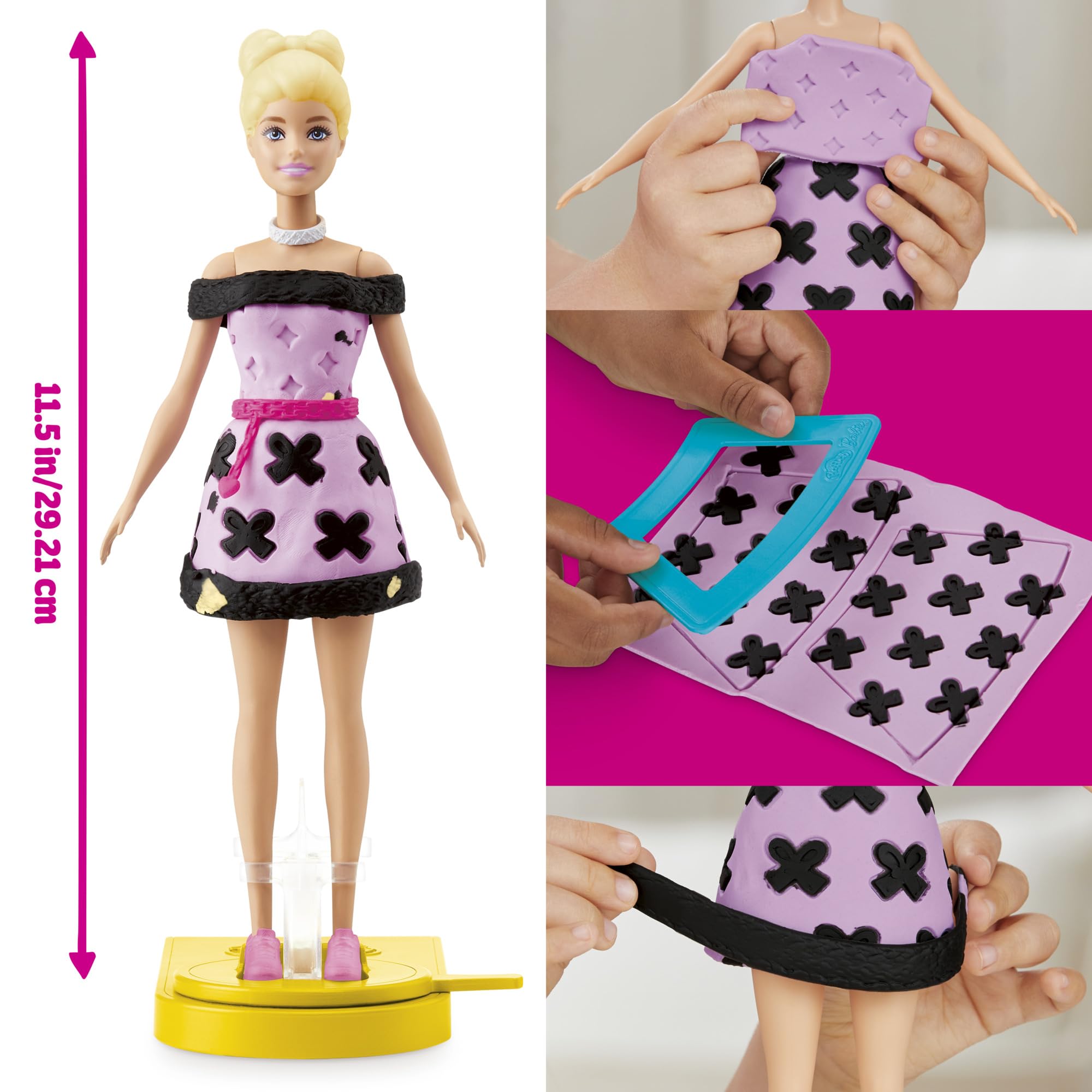Play-Doh Barbie Designer Fashion Show Playset - Ages 5+ | Includes Barbie Doll & 5 Cans Compound