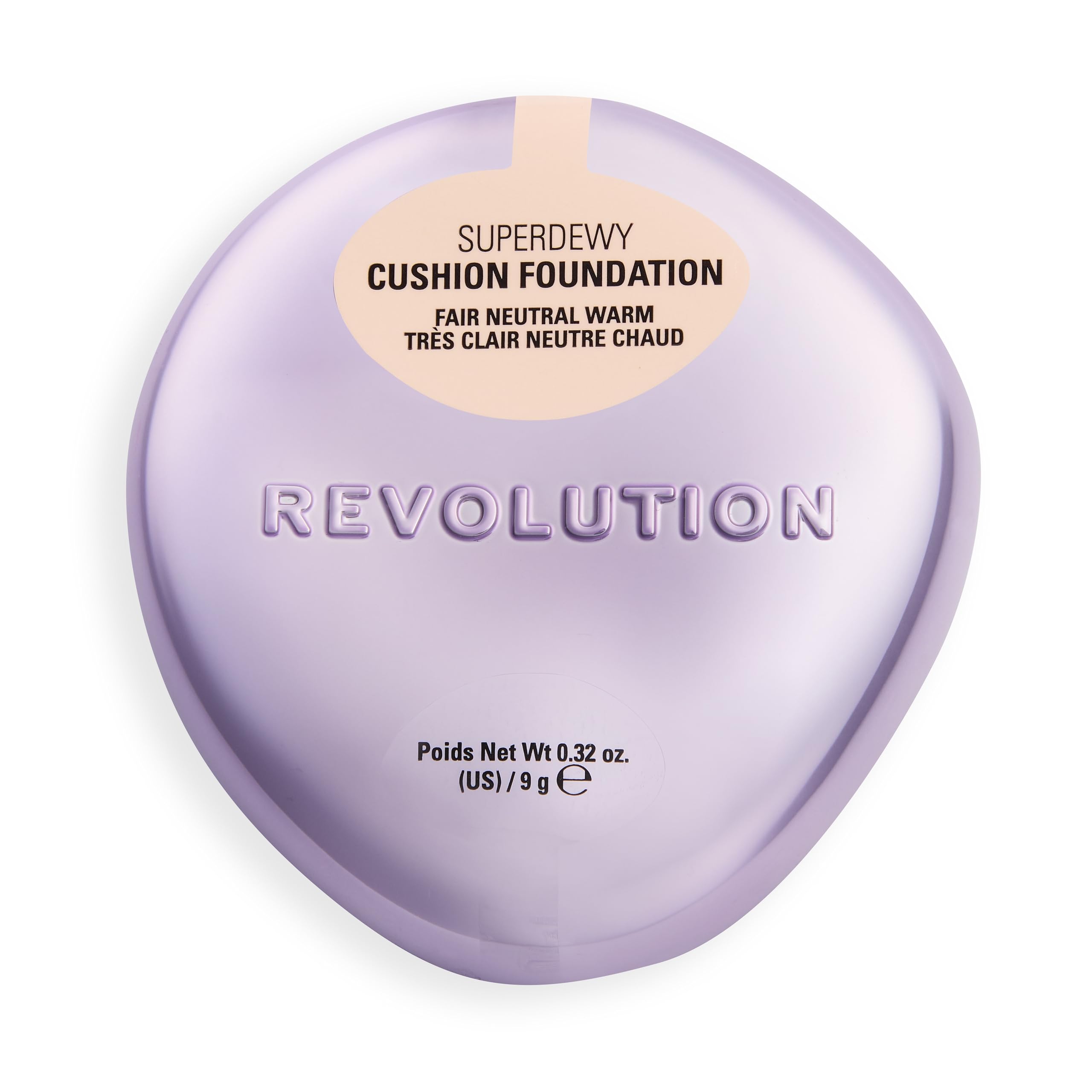 Revolution Beauty London Superdewy Cushion Foundation - Buildable Coverage, Hydrating, Fair Neutral Warm 1