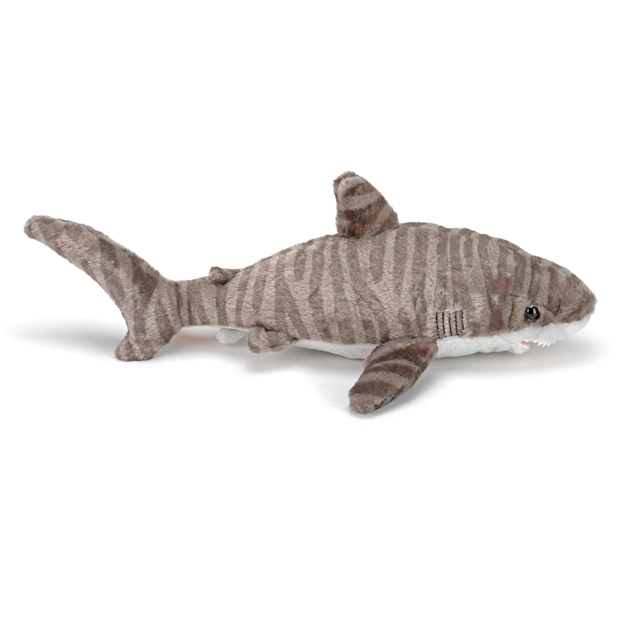 WILD REPUBLIC Tiger Shark Plush Soft Toy Cuddlekins Stuffed Animal for Kids 40 cm 2