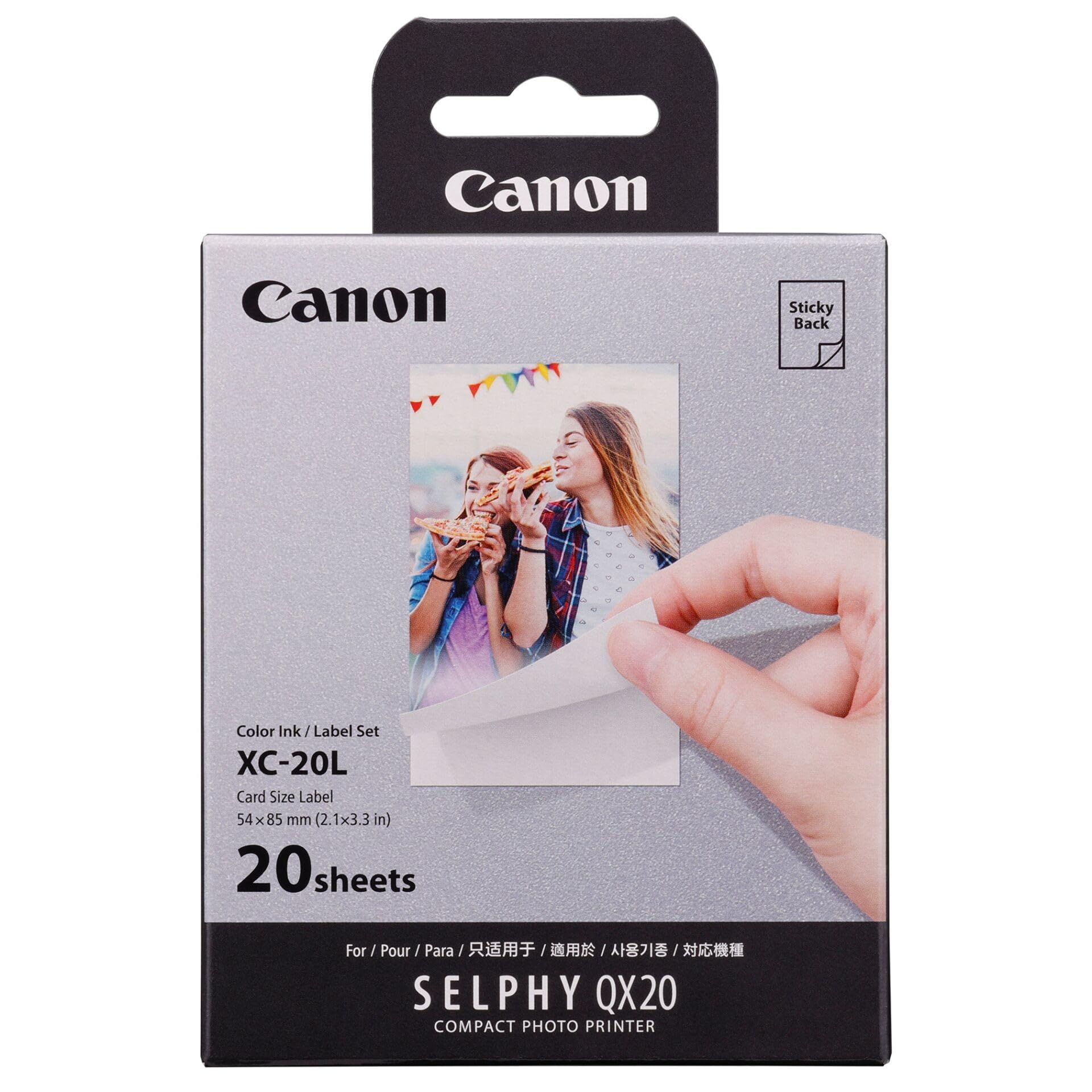 Canon XC-20L Ink + Paper Set - 20 Sheets for SELPHY Square QX20 | Waterproof Prints 2