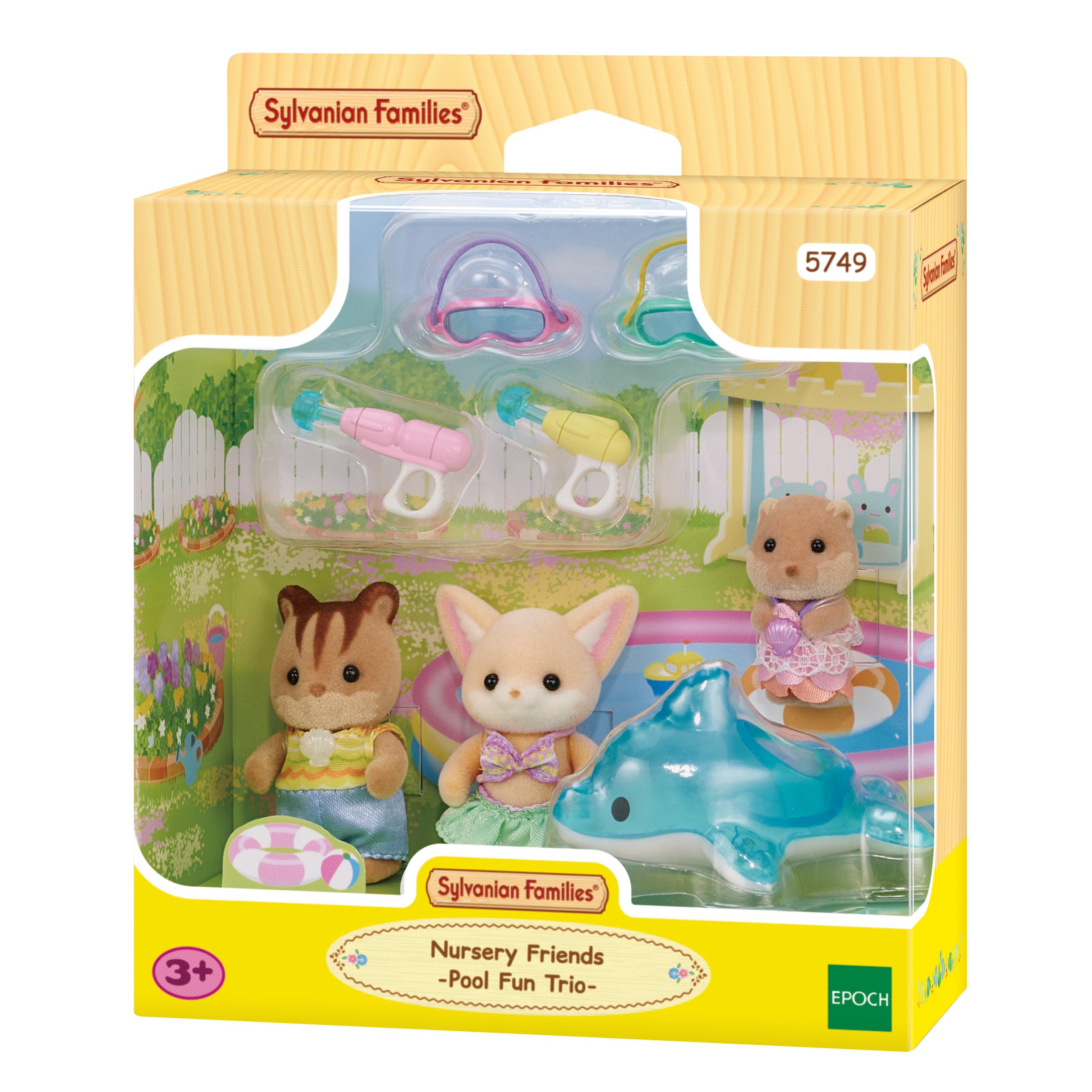Sylvanian Families Nursery Friends - Pool Fun Trio Playset | Ages 3+ | Model 5749