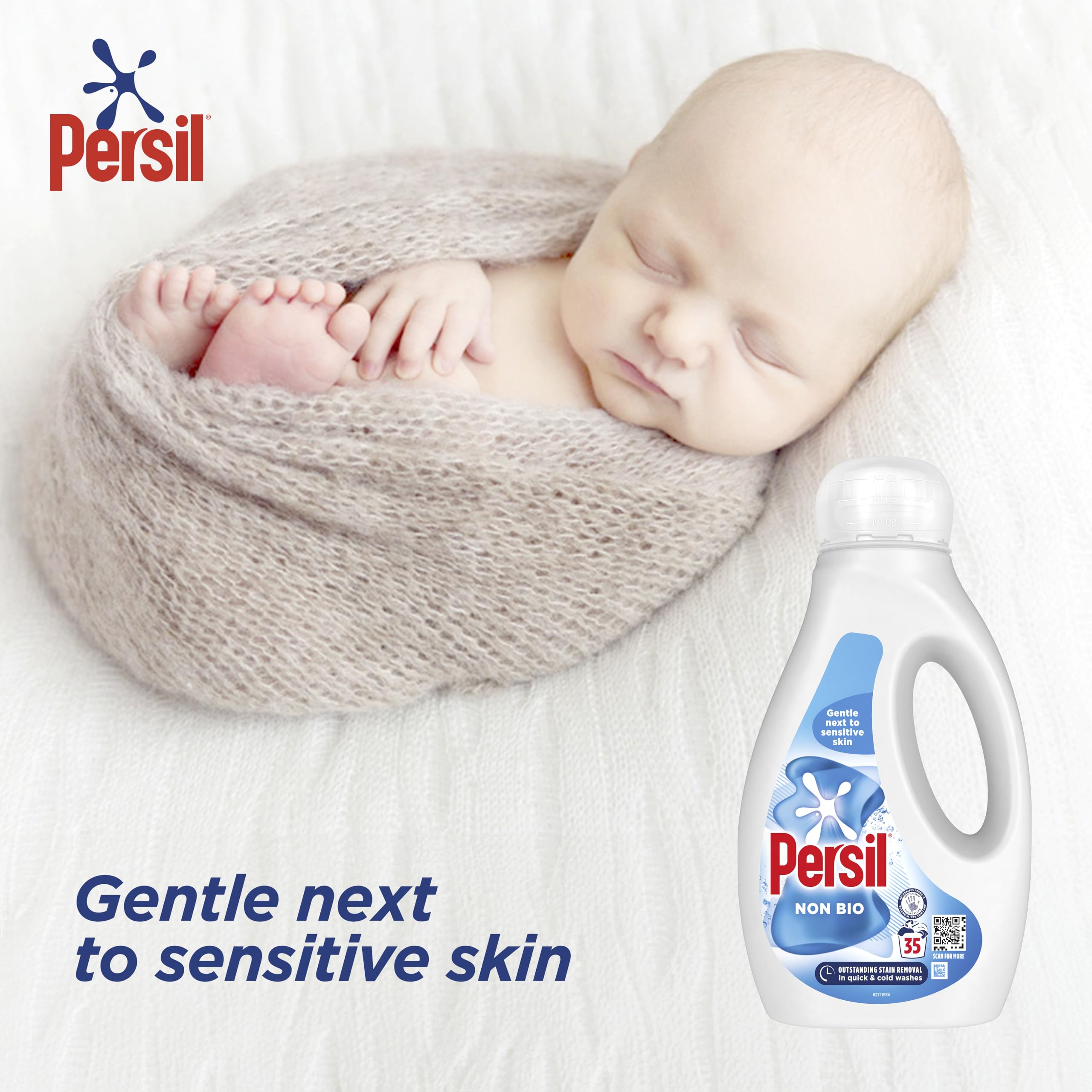 Persil Non Bio Laundry Washing Liquid Detergent - Gentle on Sensitive Skin | 945 ml 5