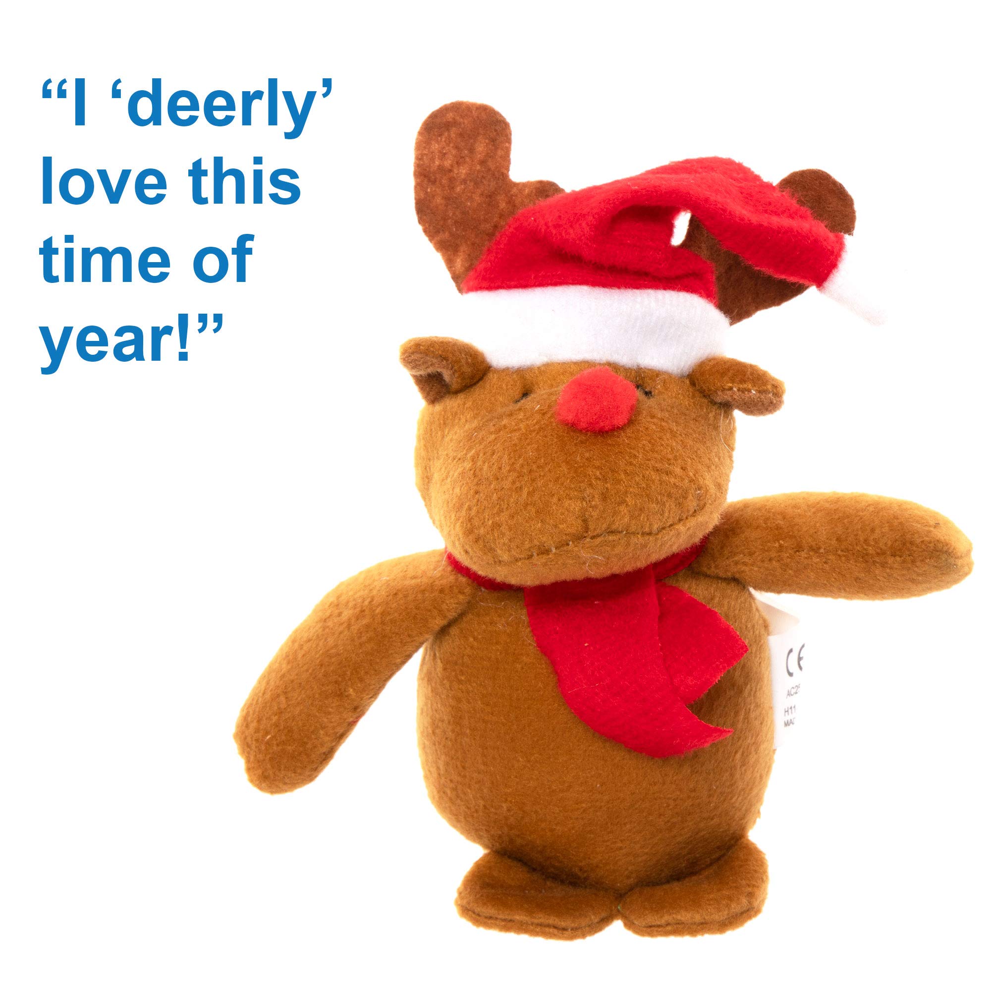 Baker Ross Christmas Bean Pals Cuddly Toys - 4 Assorted Plush Characters for Kids 15