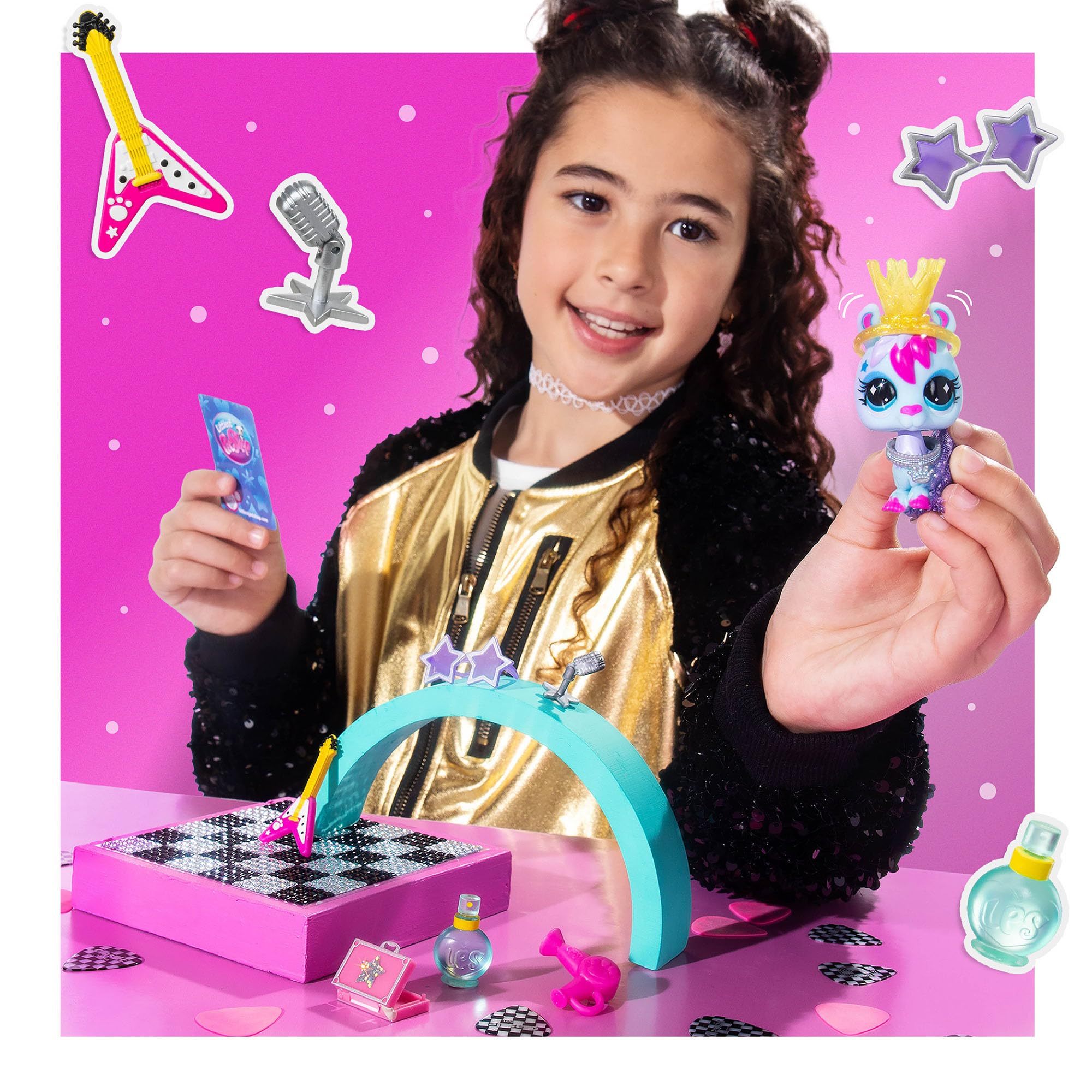 Littlest Pet Shop Glam Llama - Series 5 Bobblehead Pet with 9 Accessories | Ages 4+