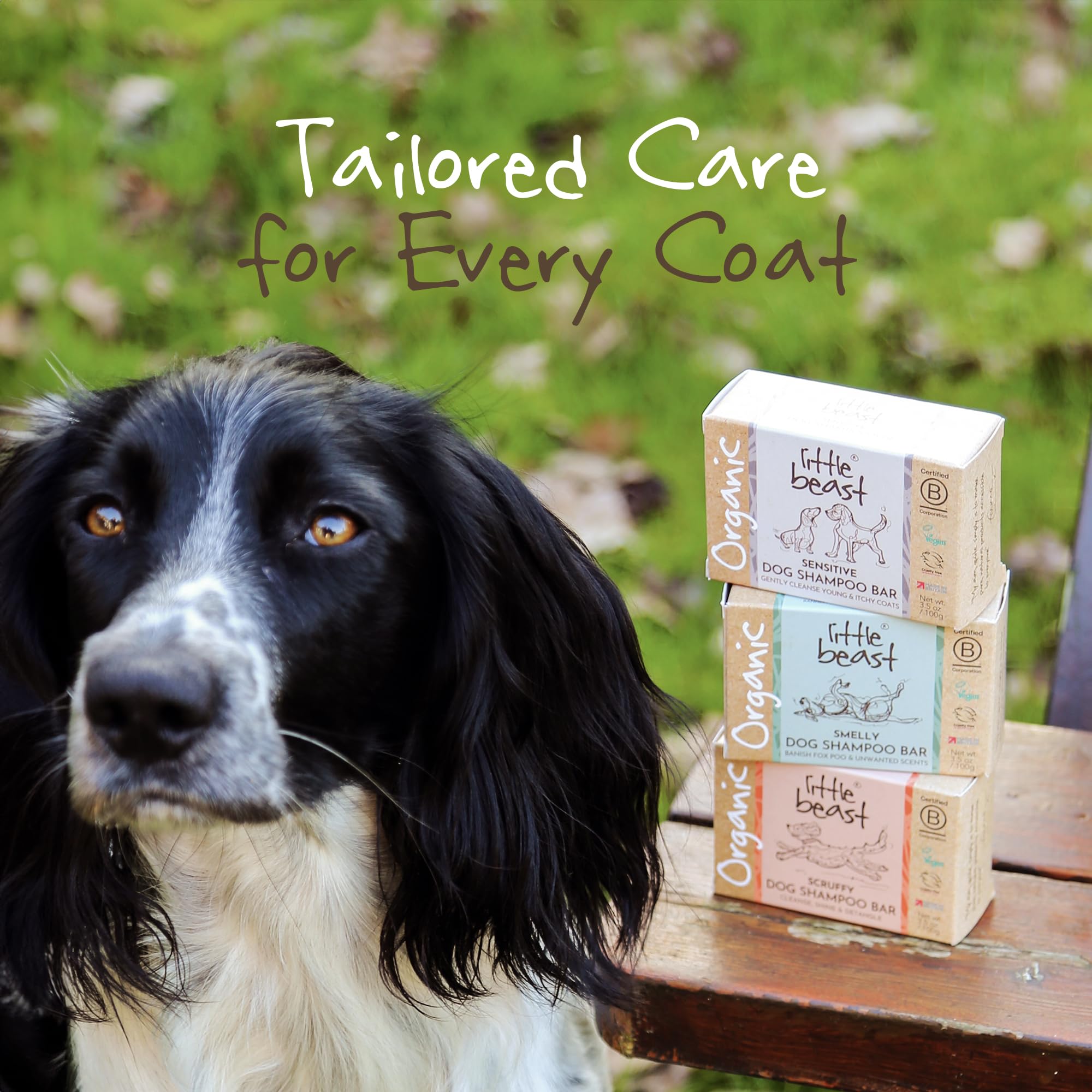 LITTLE BEAST Sensitive Dog Shampoo Bar - Soothing Oatmeal & Sweet Almond Oil | Chamomile Scent 4