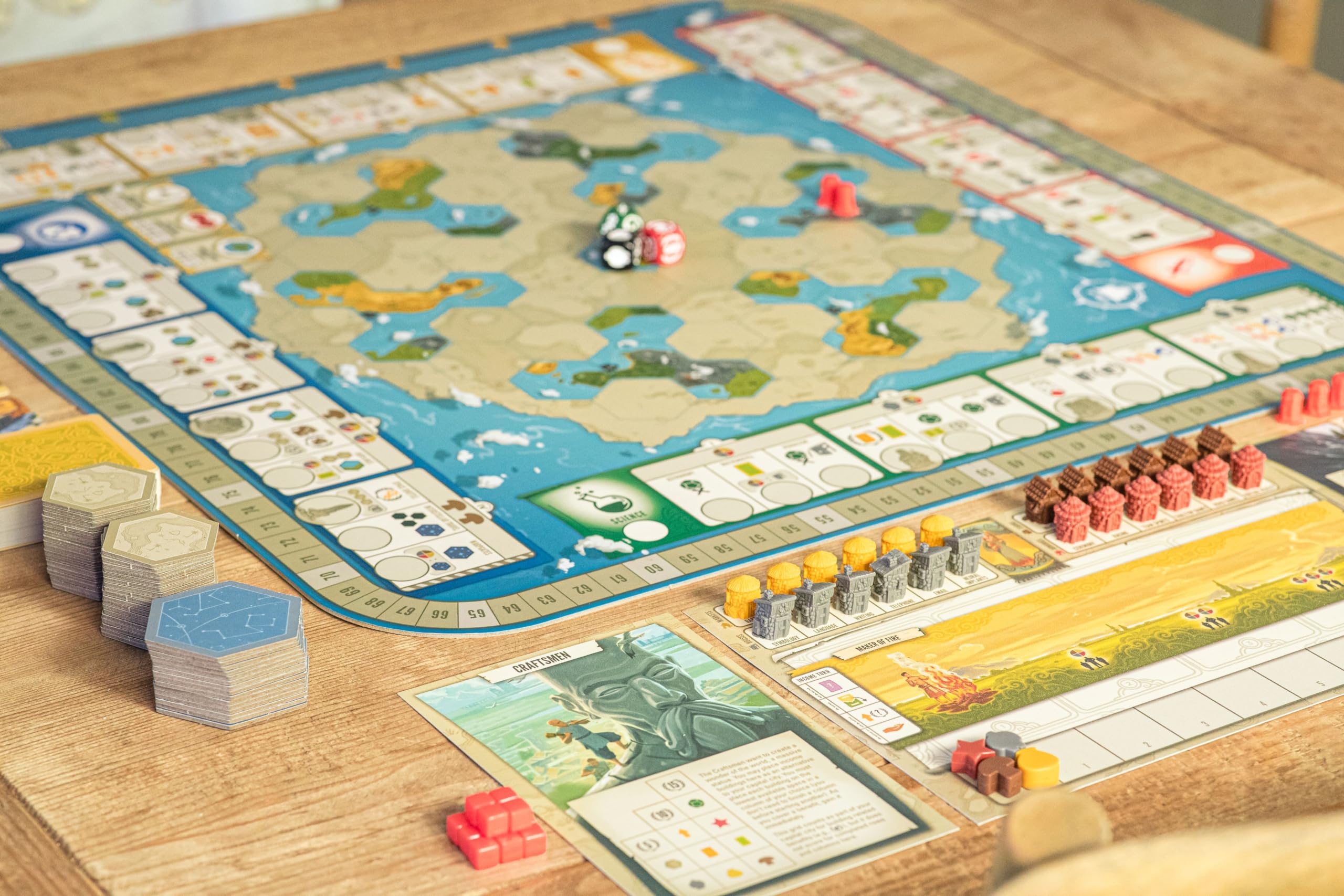 Stonemaier Games Tapestry Board Game – Strategy Civilization Game for 1-5 Players