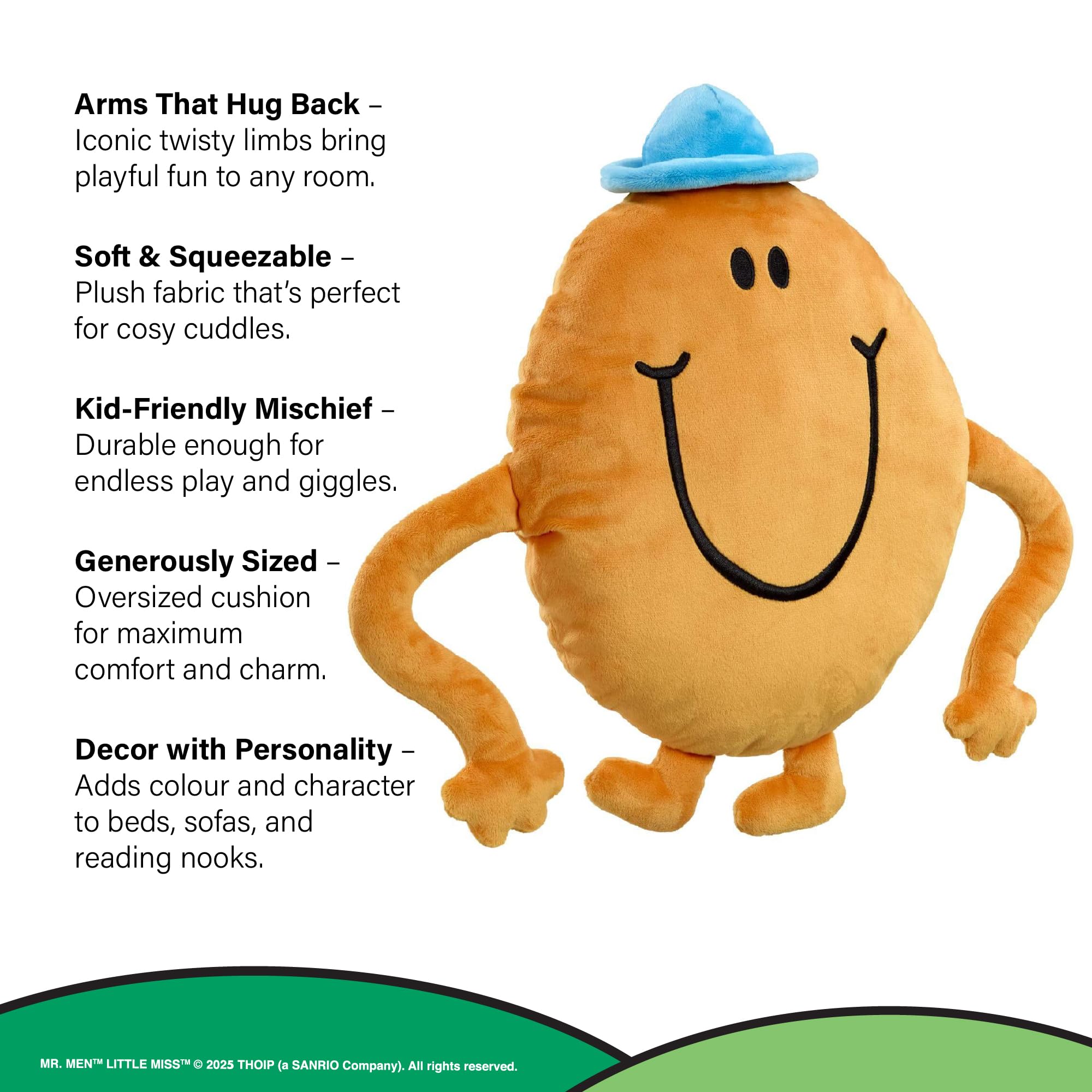 Rainbow Designs Mr Tickle Large Sofa Cushion | Polyester | 450x40x400mm 3