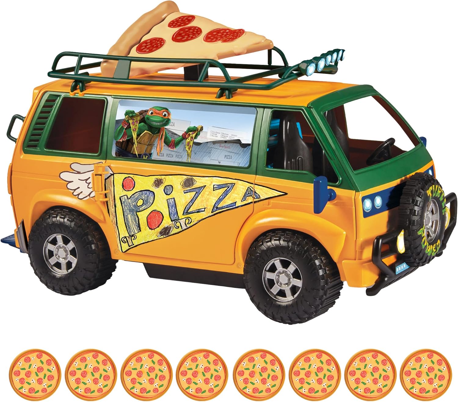 Teenage Mutant Ninja Turtles Pizza Fire Delivery Van - Action Playset for Kids 4+ 1
