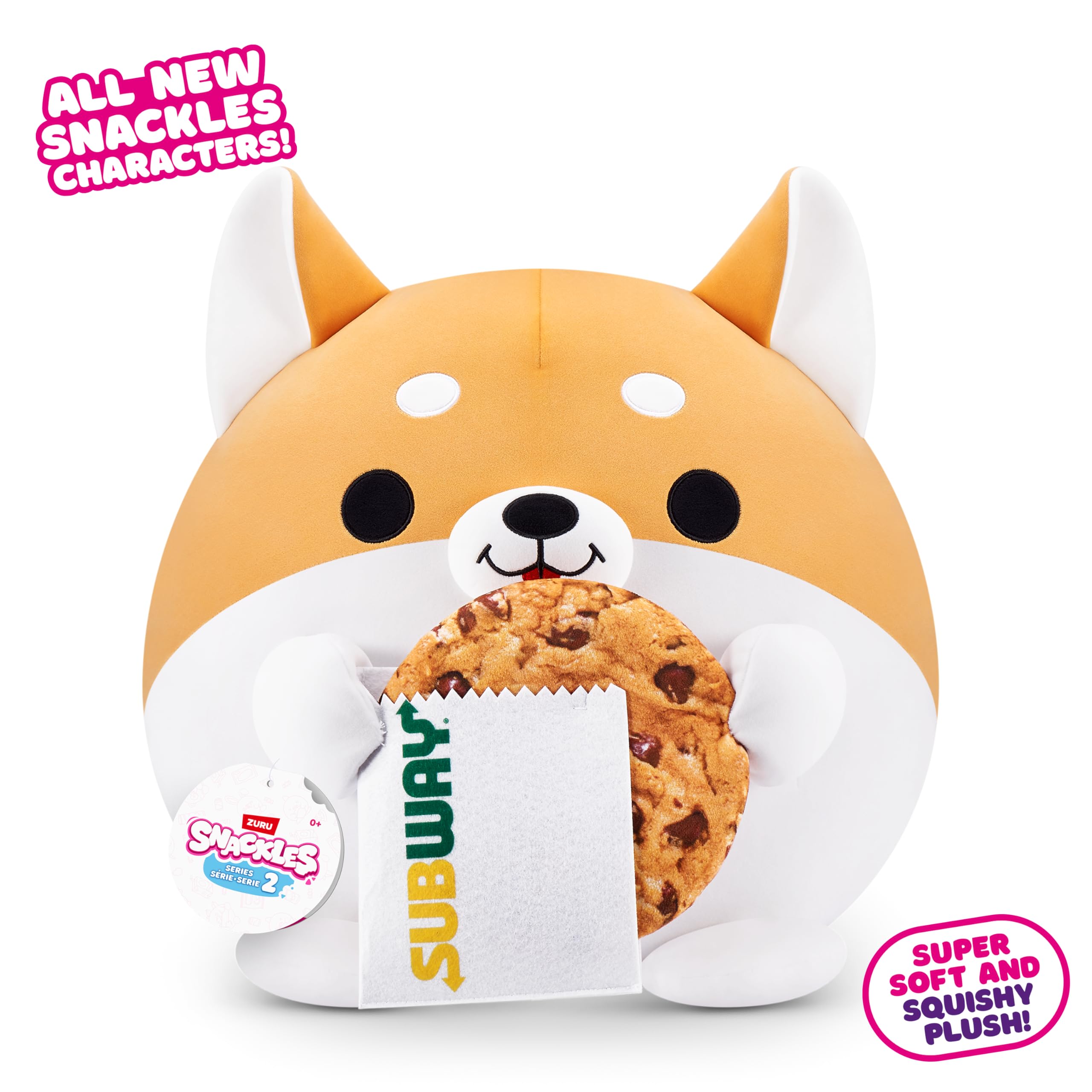 Snackles Series 2 Wave 2 - Corgi Snack Swap Plush, 20 cm by ZURU Cuddly Squishy 9