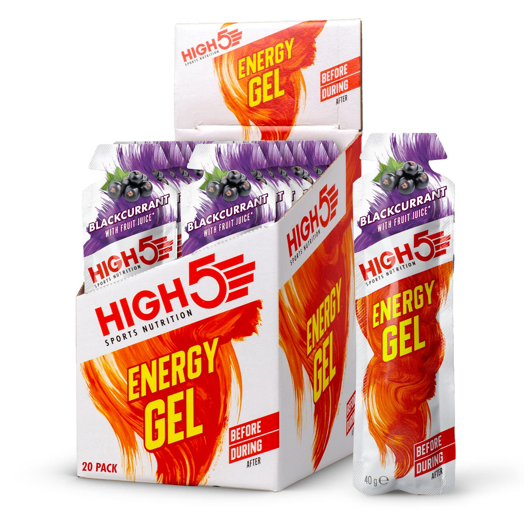 HIGH5 - Blackcurrant Energy Gels (20 x 40g) Sports Nutrition