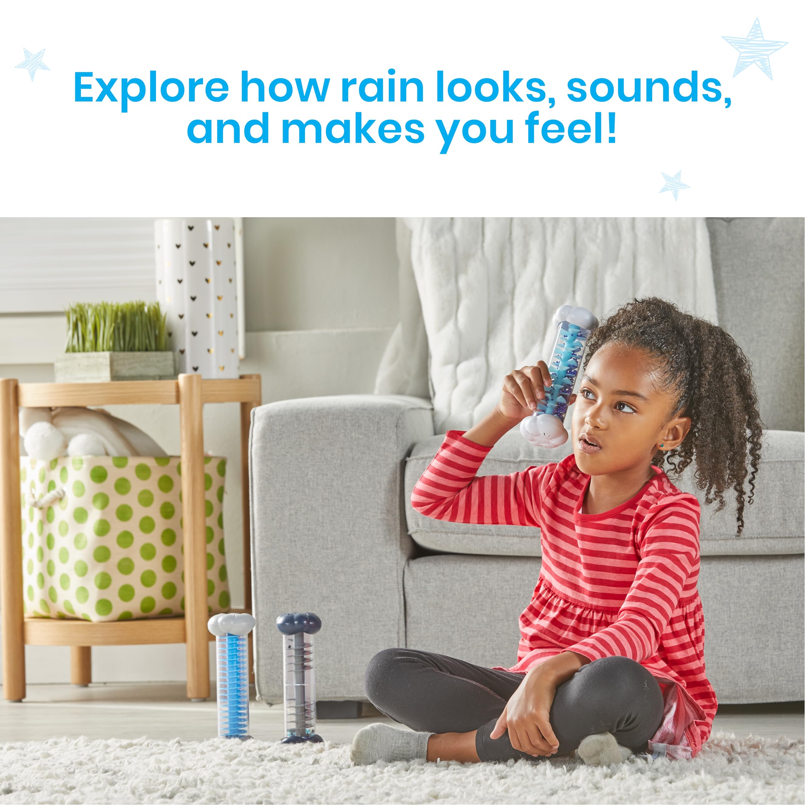 Learning Resources Sounds of Rain Sensory Tubes - Developmental Toy for Ages 3+ 3